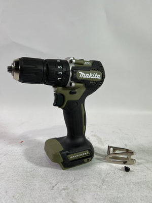 Makita DHP 487 ZO Akku Schlagbohrschrauber 18 V 40 Nm Brushless Olive Outdoor Adventure Serie Solo - ohne Akku, ohne Ladegerät - Reparaturgerät