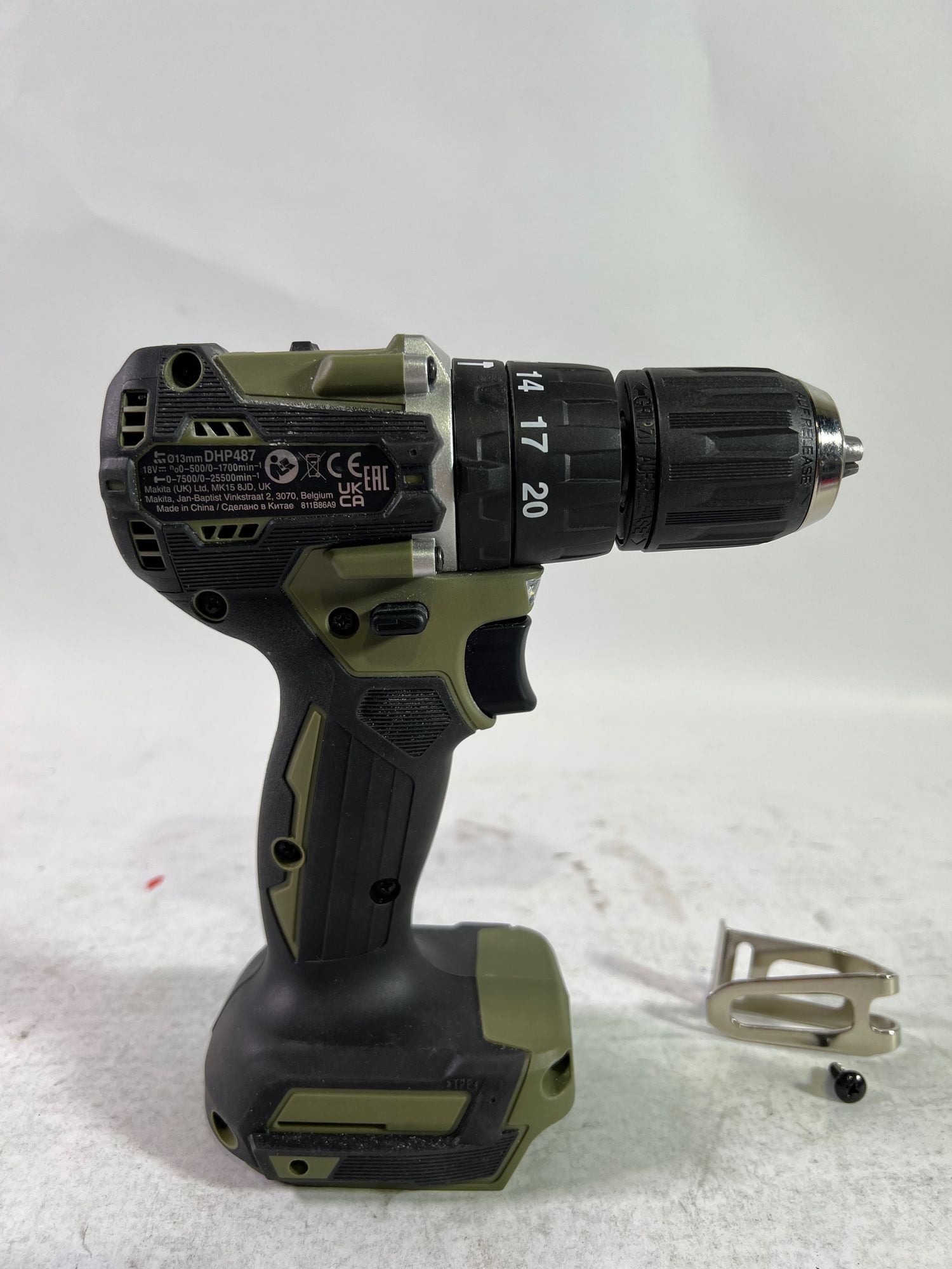 Makita DHP 487 ZO Akku Schlagbohrschrauber 18 V 40 Nm Brushless Olive Outdoor Adventure Serie Solo ohne Akku ohne Ladegeraet Reparaturgeraet 1 - toolbrothers