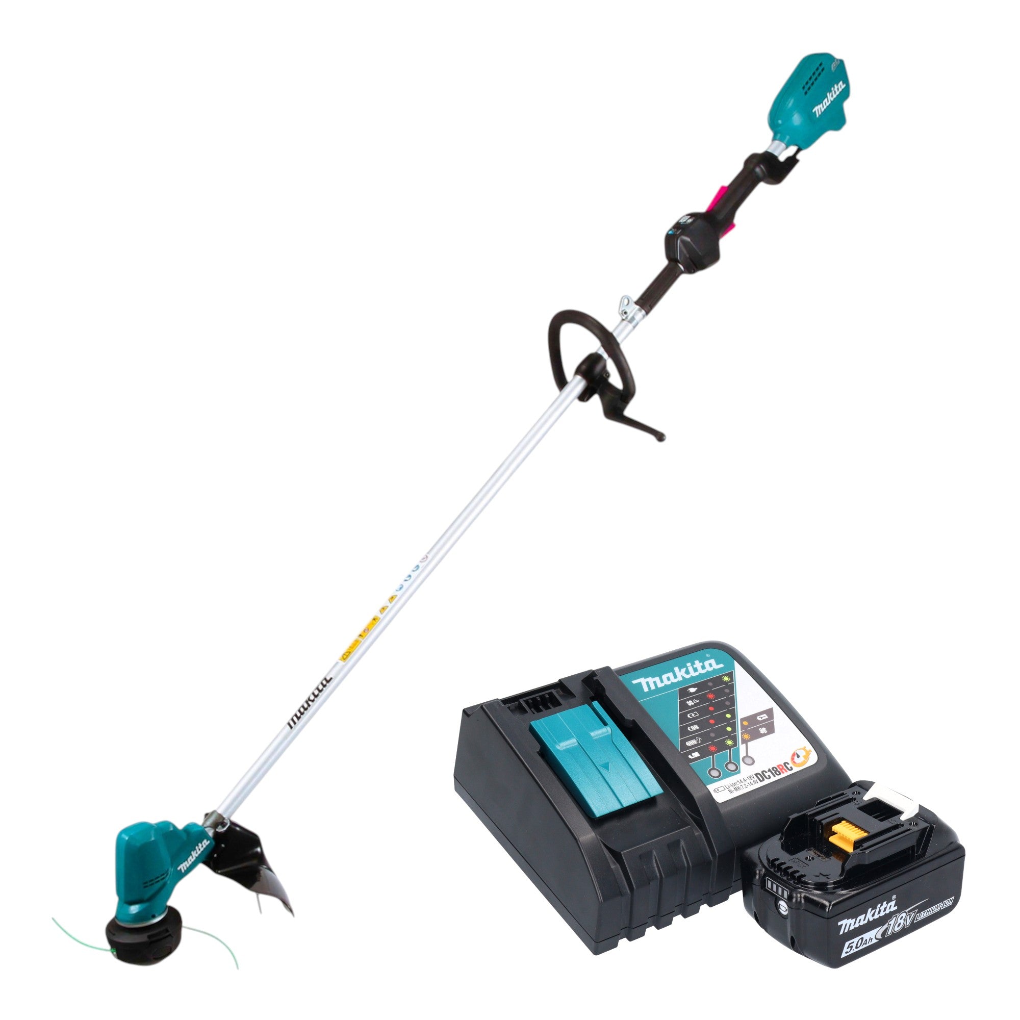 Makita DUR 190 LRTX9 Akku Rasentrimmer 18 V 300 mm Brushless 1x Akku 5 0 Ah Ladegeraet 0 - toolbrothers