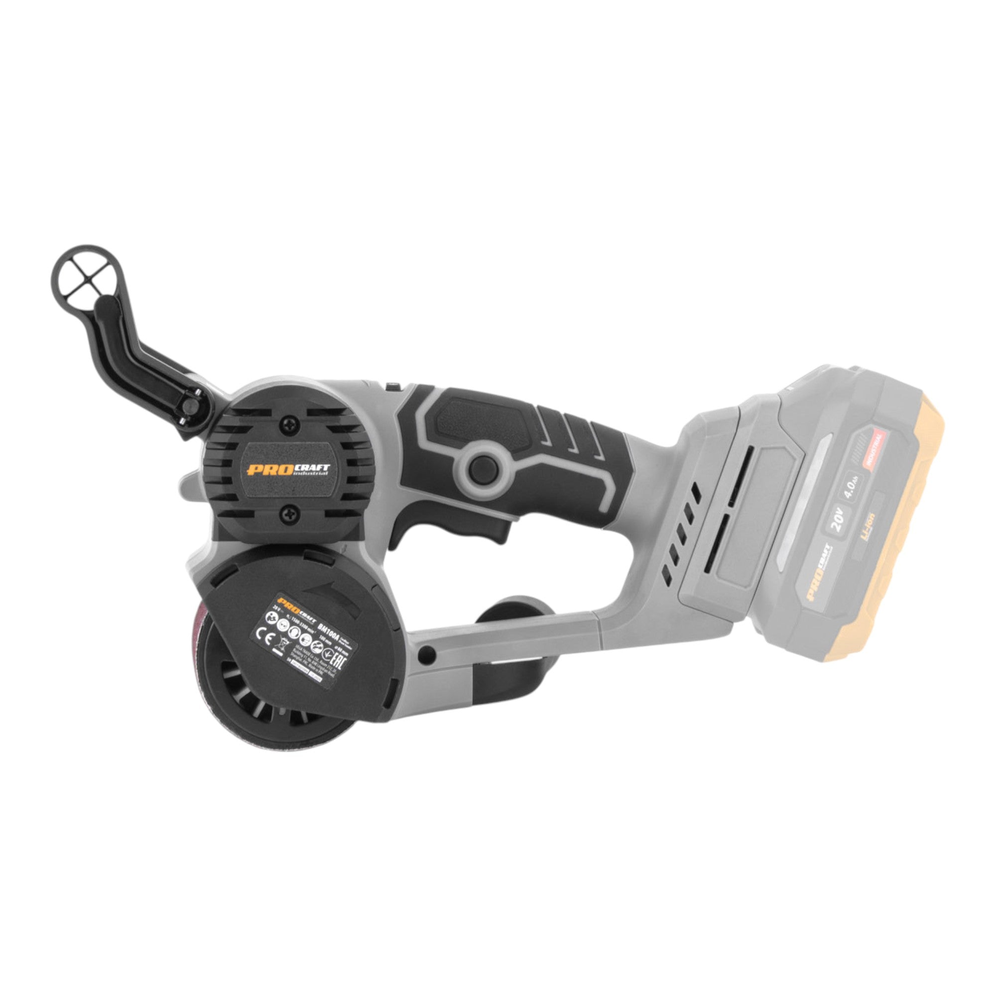 Procraft Industrial BM100A bb Akku Walzenschleifer 20 V 80 x 100 mm Brushless Solo ohne Akku ohne Ladegeraet 2 - toolbrothers