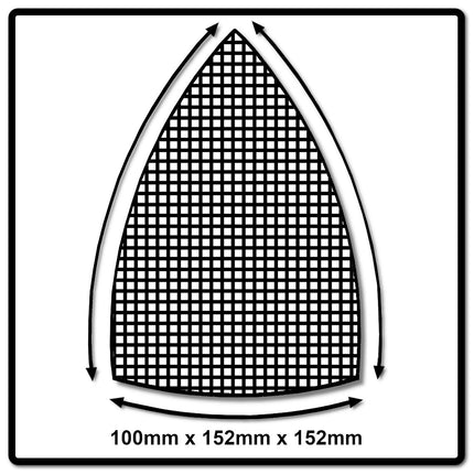 Mirka ABRANET Delta Schleifblätter Grip 100x152x152mm P80 50 Stk. ( 5421905080 ) - Toolbrothers