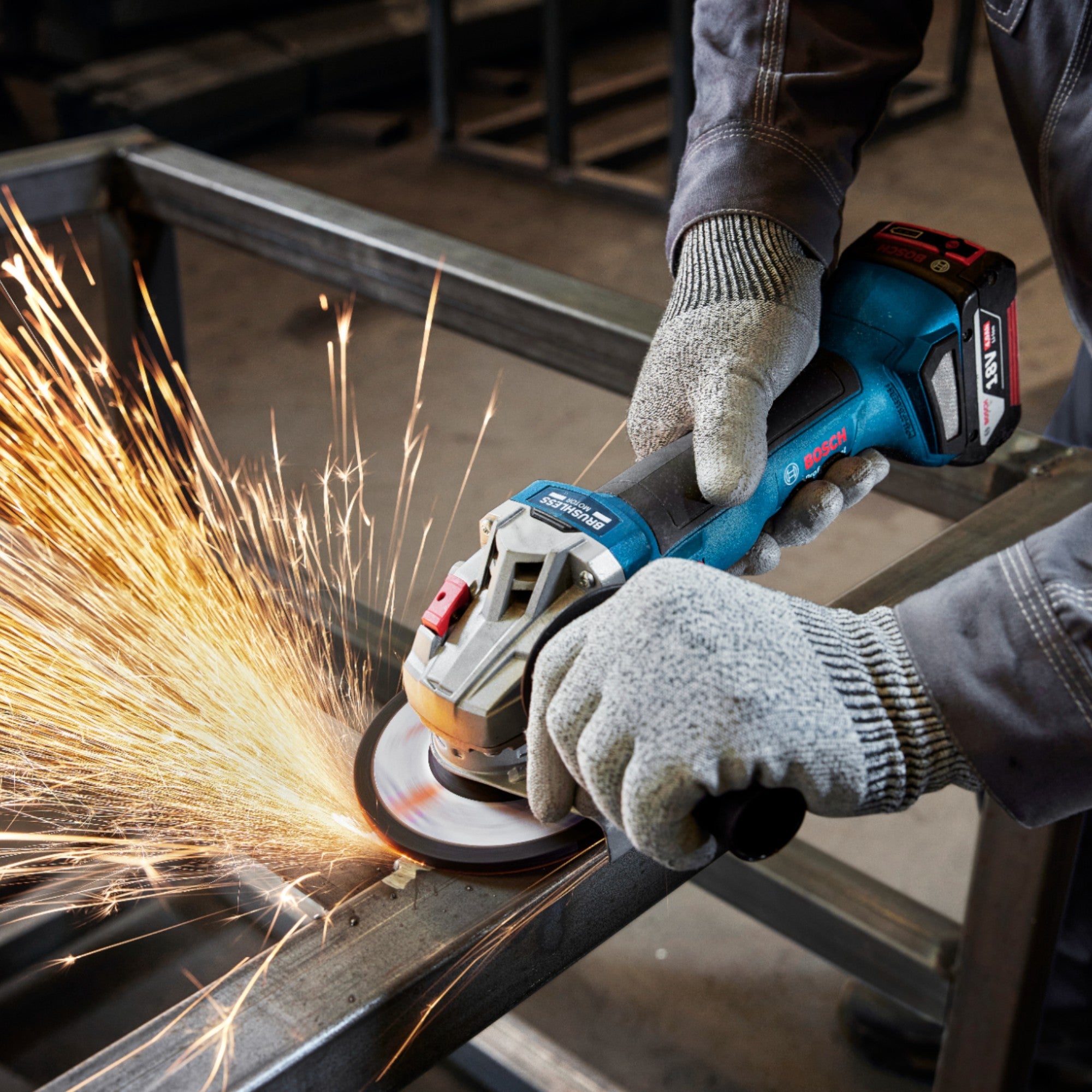Bosch GWS 18V 8 Professional Akku Winkelschleifer 18 V 125 mm Brushless 1x ProCORE Akku 5 5 Ah Ladegeraet 4 - toolbrothers