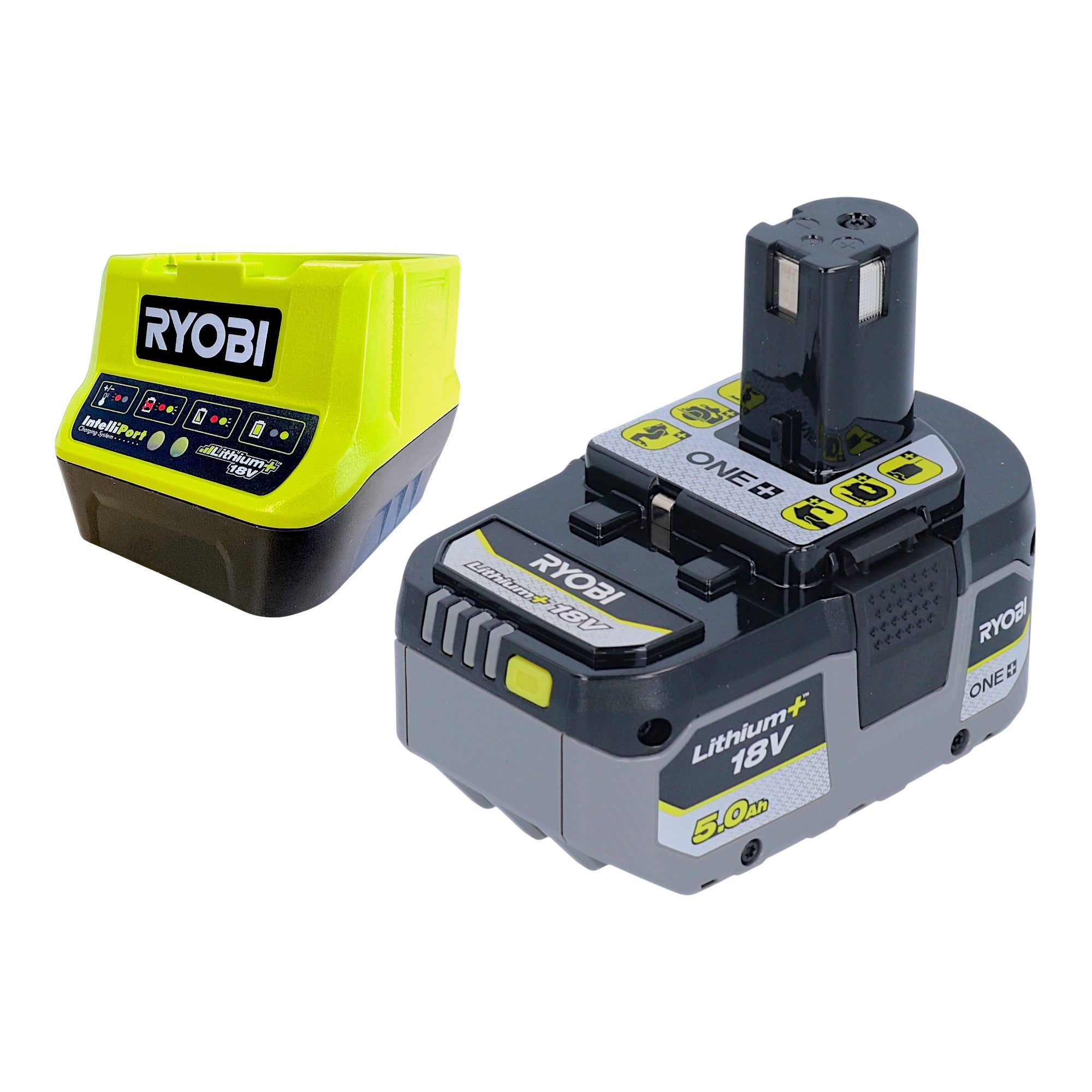 RYOBI RSL18 0 Akku Projektleuchte 18 V 800 Lumen 1x Akku 5 0 Ah Ladegeraet 2 - toolbrothers