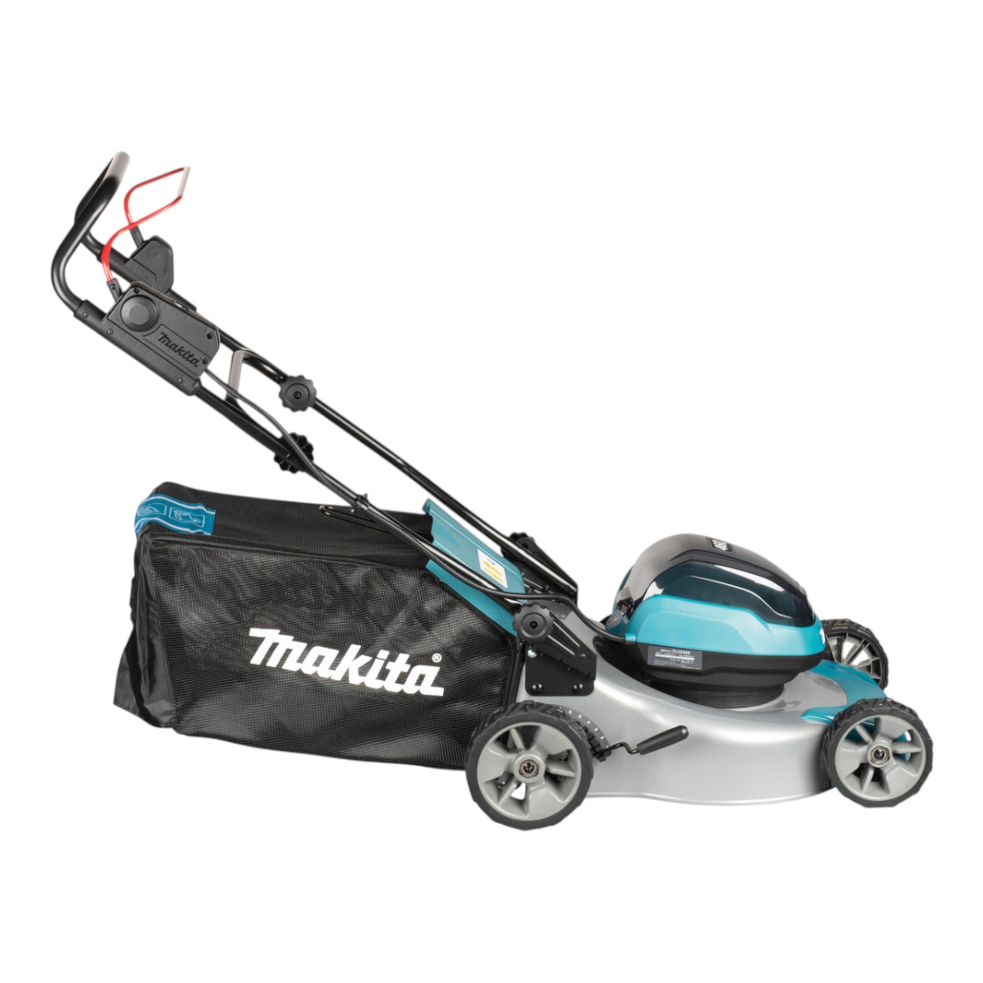 Makita DLM 466 PT4 Akku Rasenmaeher 36 V 2x 18 V 46 cm Brushless 4x Akku 5 0 Ah Ladegeraet 4 - toolbrothers