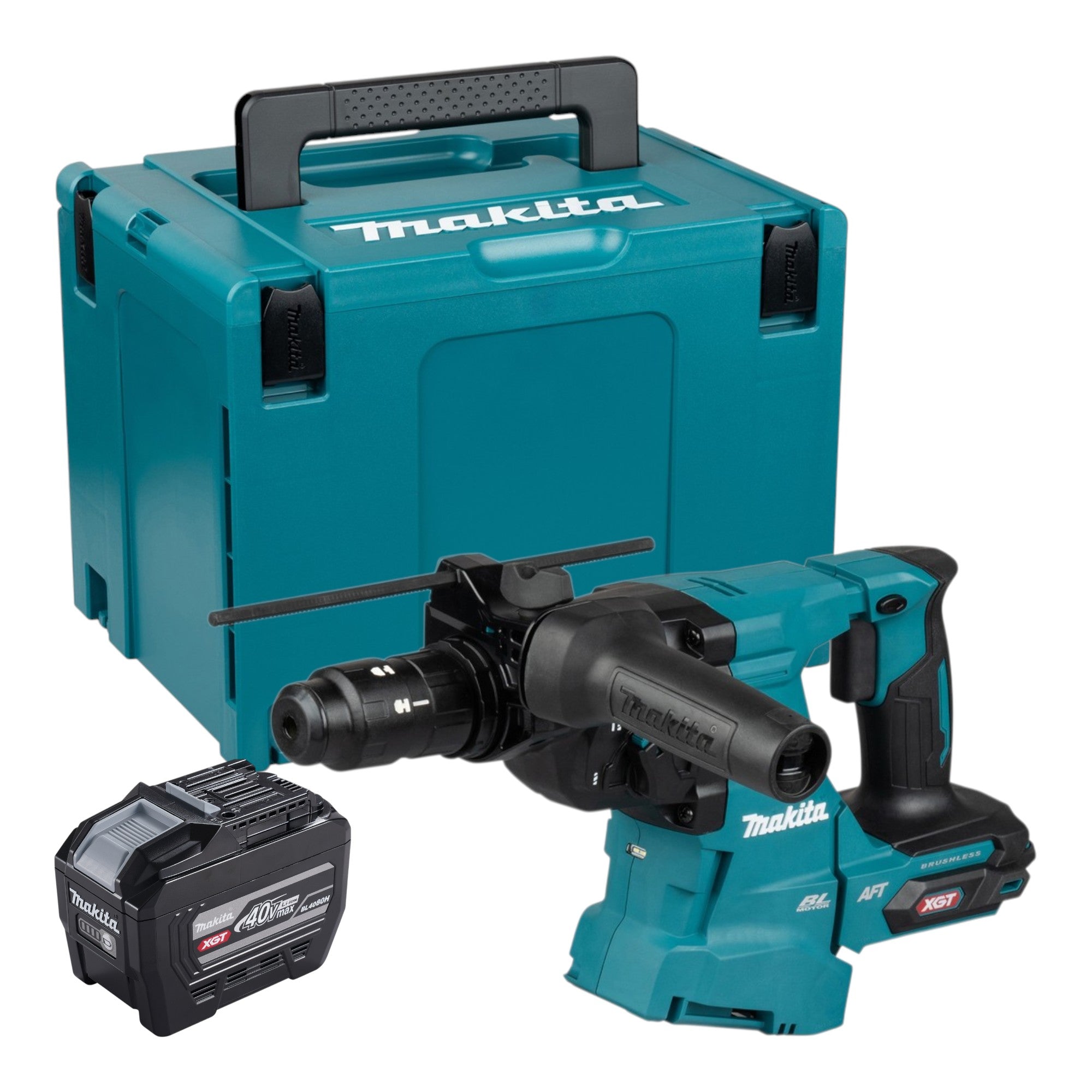 Makita HR 012 GE101 Akku Kombihammer 40 V max 3 3 J SDS plus Brushless 1x Akku 8 0 Ah Makpac ohne Ladegeraet 0 - toolbrothers