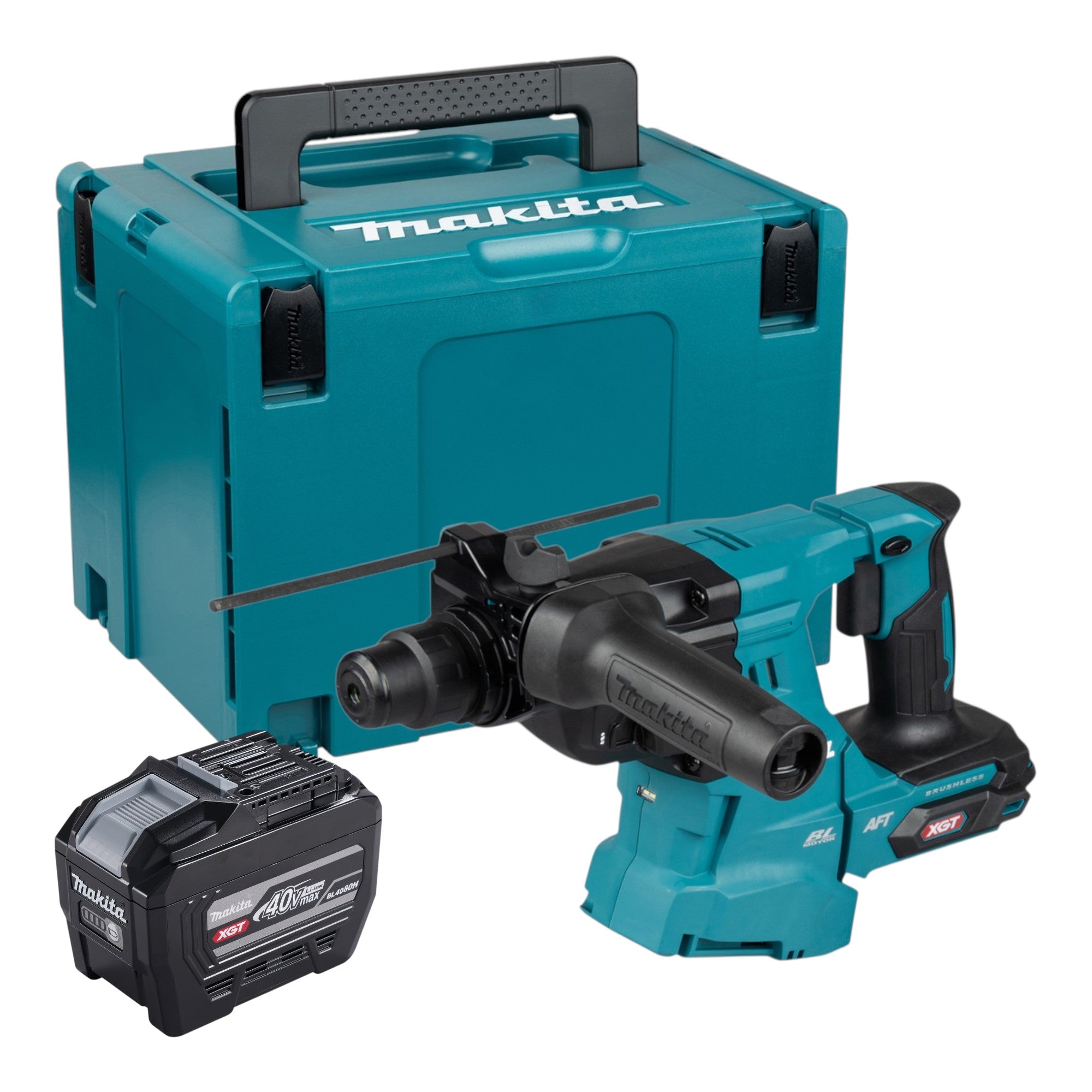 Makita HR 011 GE101 Akku Kombihammer 40 V max 3 3 J SDS plus Brushless 1x Akku 8 0 Ah Makpac ohne Ladegeraet 0 - toolbrothers