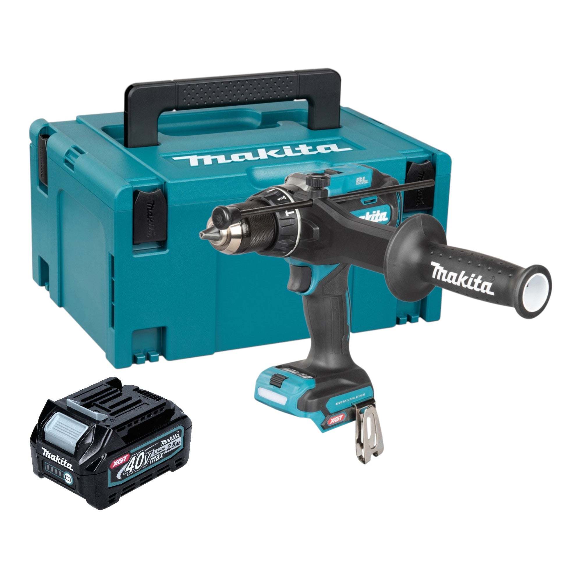 Makita HP 003 GD101 Akku Schlagbohrschrauber 40 V max 180 Nm Brushless 1x Akku 2 5 Ah Makpac ohne Ladegeraet 0 - toolbrothers