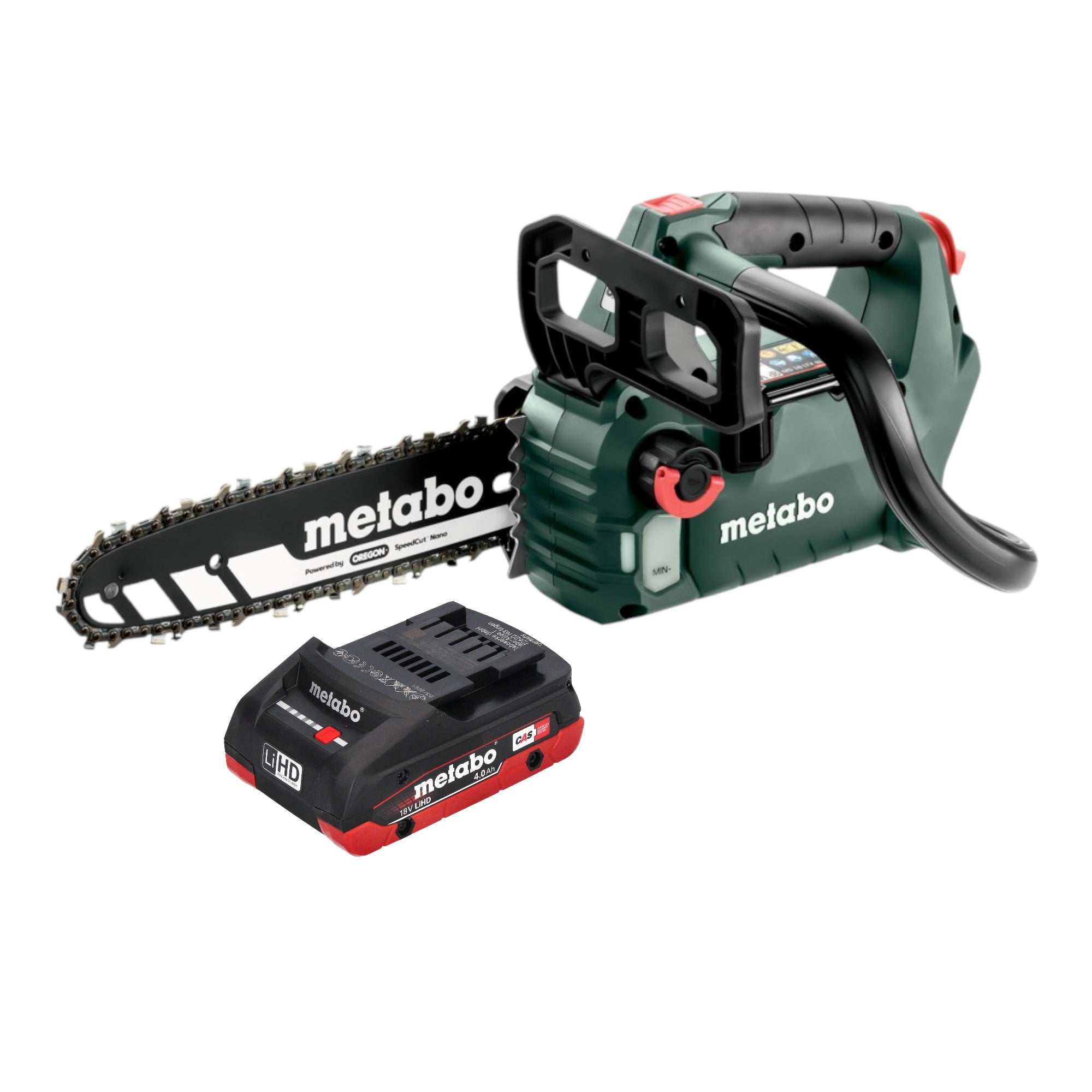 Metabo MS 18 LTX BL 25 Akku Kettensaege 18 V 25 cm Brushless 1x LiHD Akku 4 0 Ah ohne Ladegeraet 0 - toolbrothers