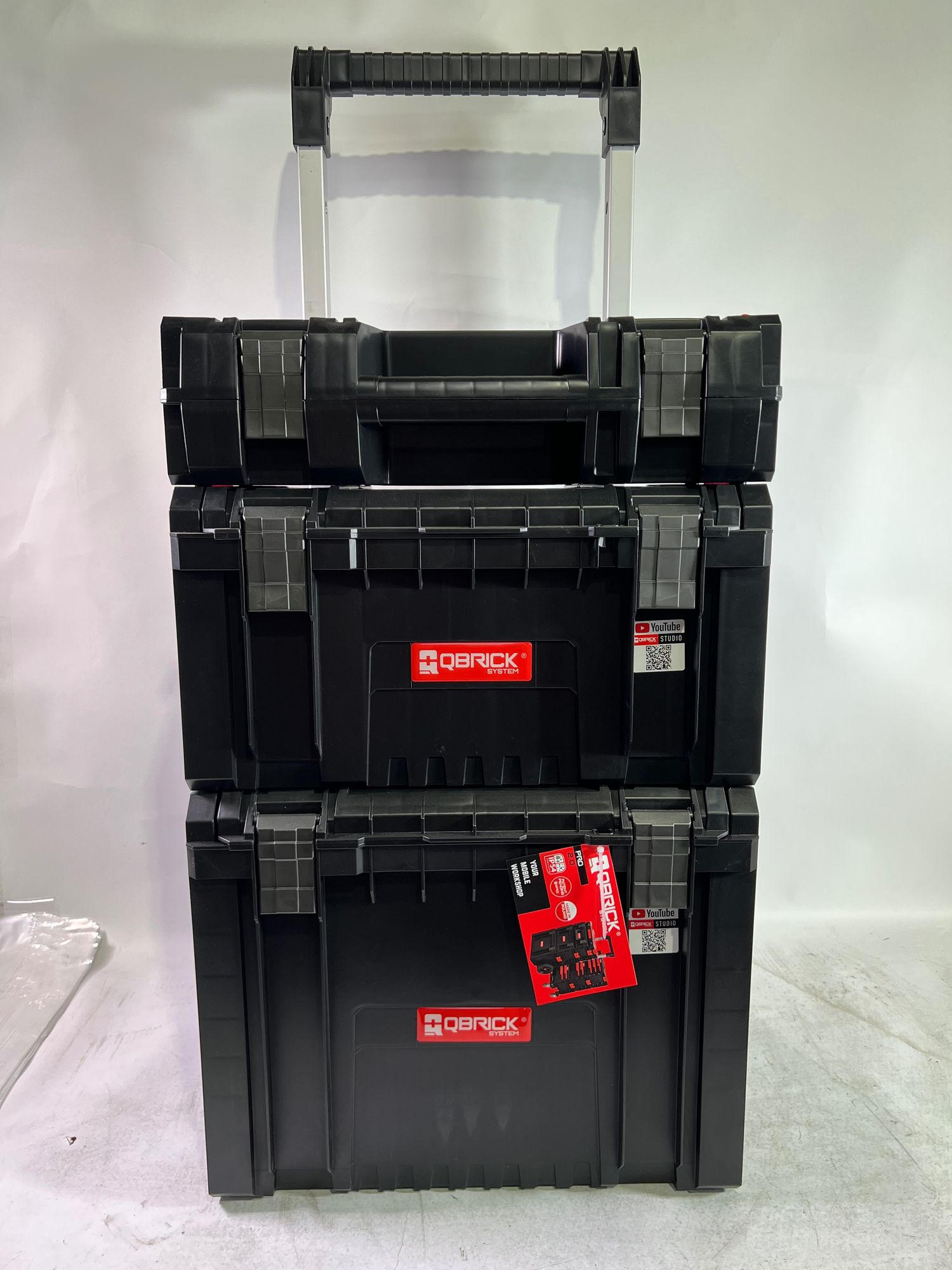 Qbrick System PRO Set 1 2 0 Plus Werkzeugwagen Set PRO Toolcase PRO Toolbox PRO Cart 490 x 400 x 750 mm Beschaedigt 0 - toolbrothers