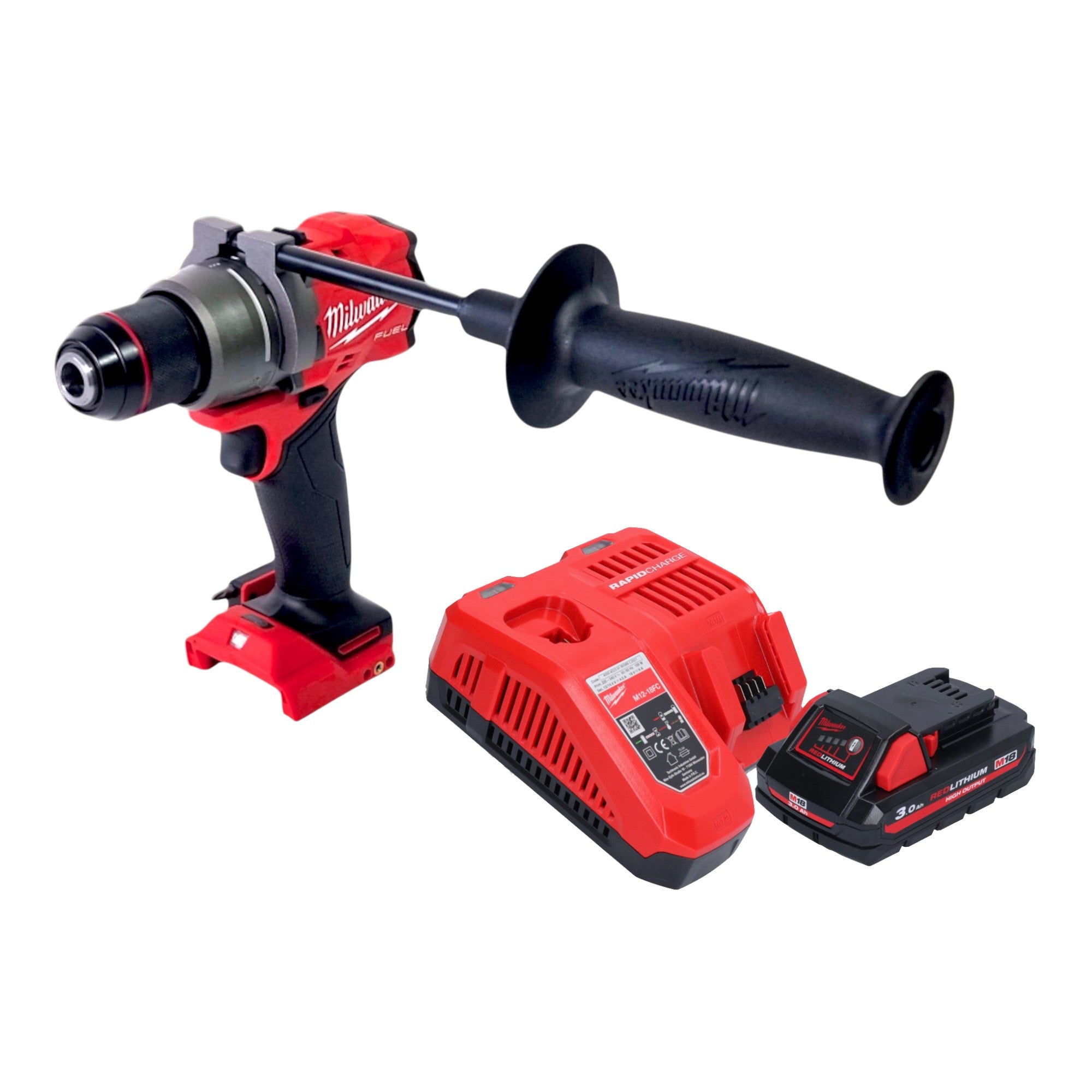 Milwaukee M18 FDD3 301 Akku Bohrschrauber 18 V 158 Nm Brushless 1x Akku 3 0 Ah Ladegeraet 0 - toolbrothers