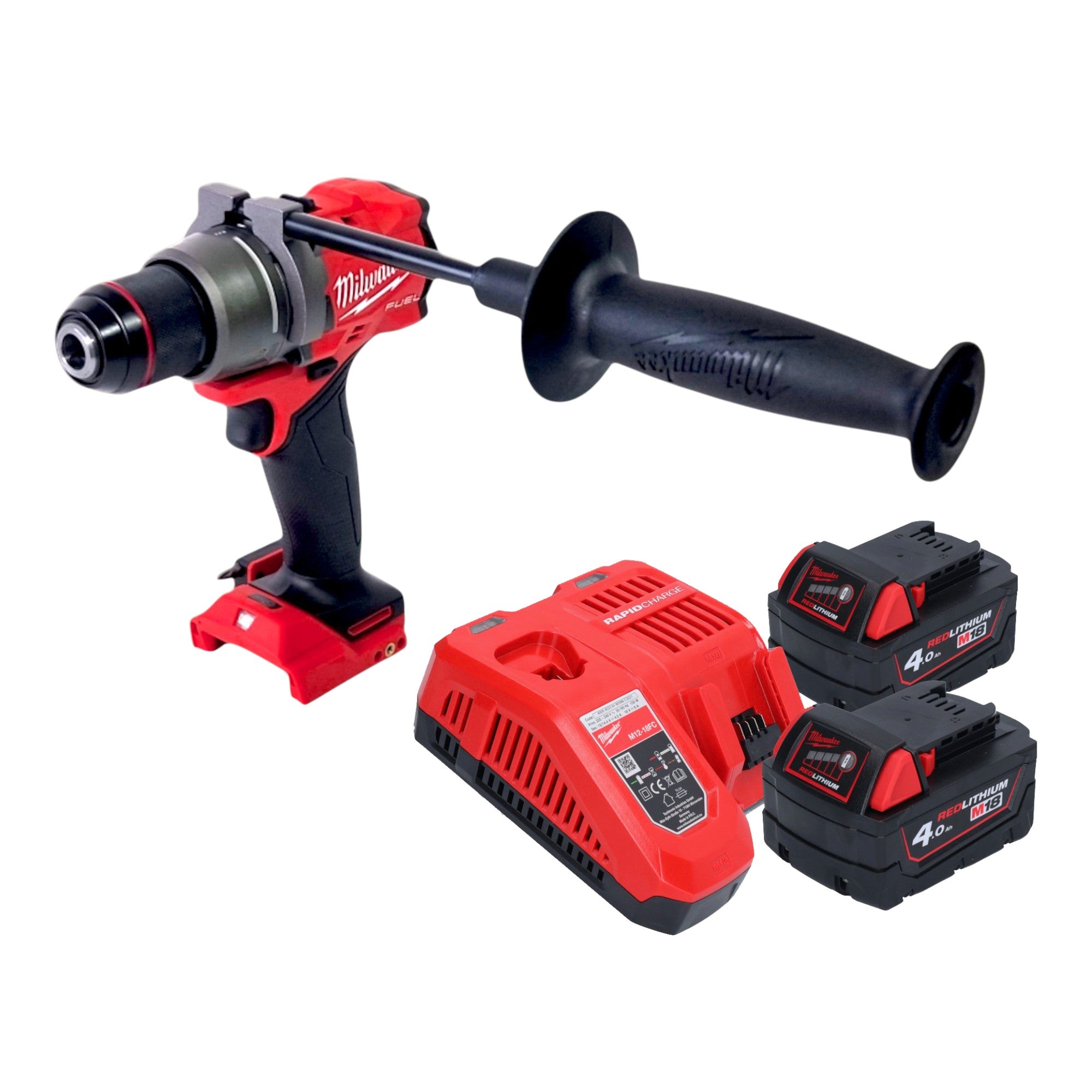 Milwaukee M18 FDD3 402 Akku Bohrschrauber 18 V 158 Nm Brushless 2x Akku 4 0 Ah Ladegeraet 0 - toolbrothers