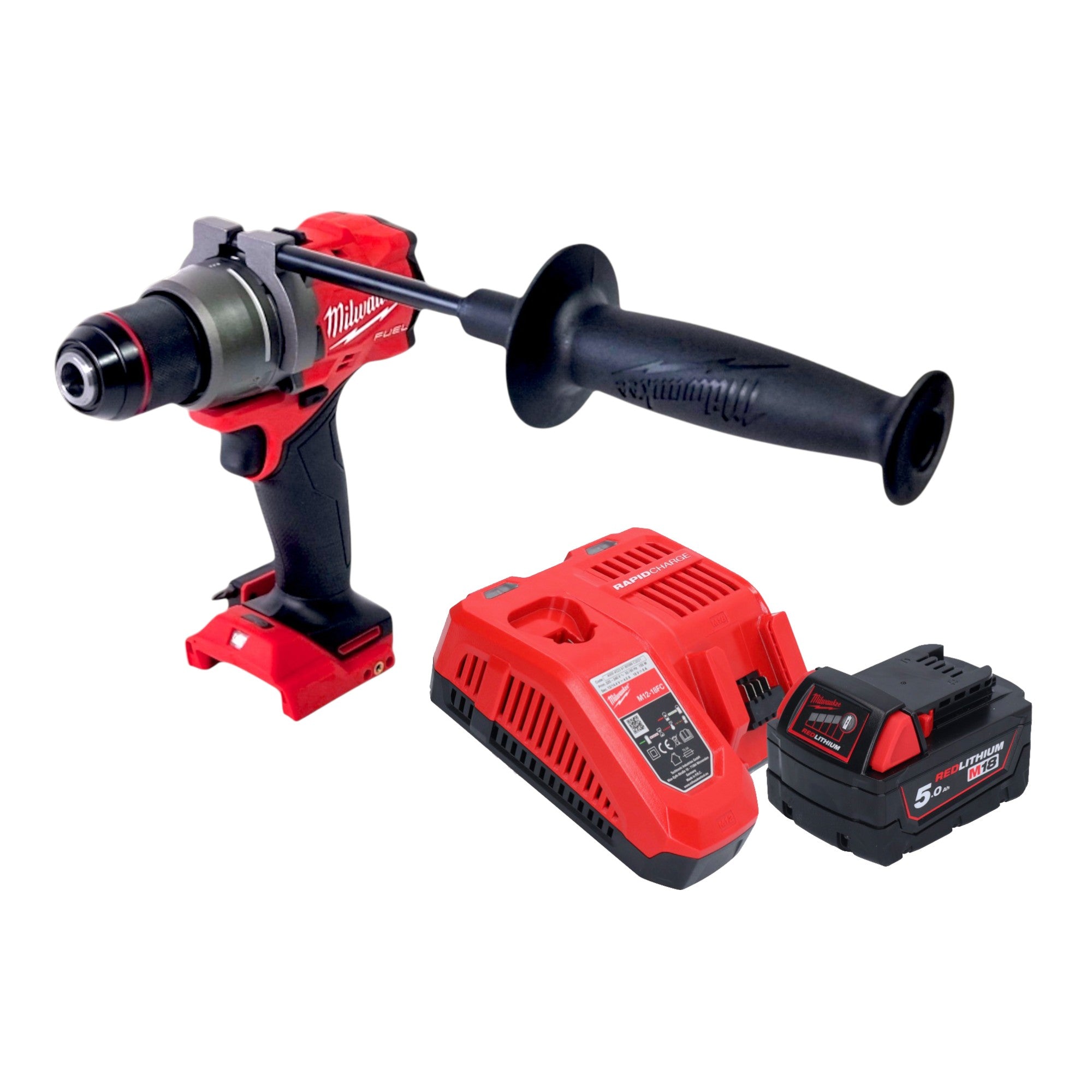 Milwaukee M18 FDD3 501 Akku Bohrschrauber 18 V 158 Nm Brushless 1x Akku 5 0 Ah Ladegeraet 0 - toolbrothers