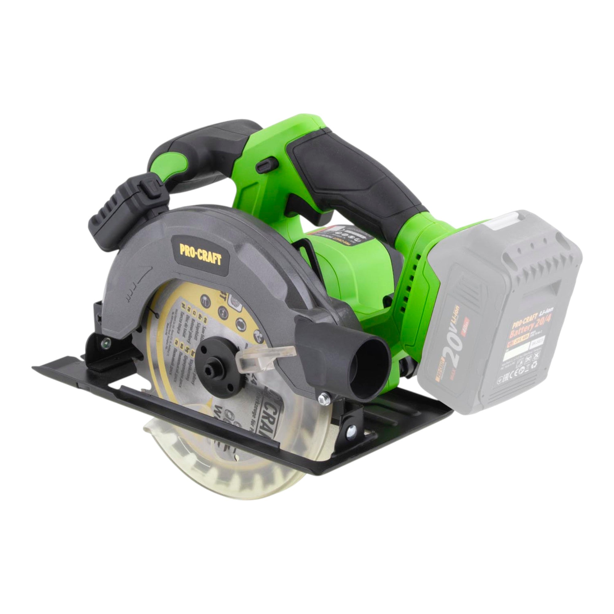 Procraft PCA28bb Akku Kreissaege 20 V 165 mm Brushless 1x Akku 4 0 Ah Ladegeraet 1 - toolbrothers