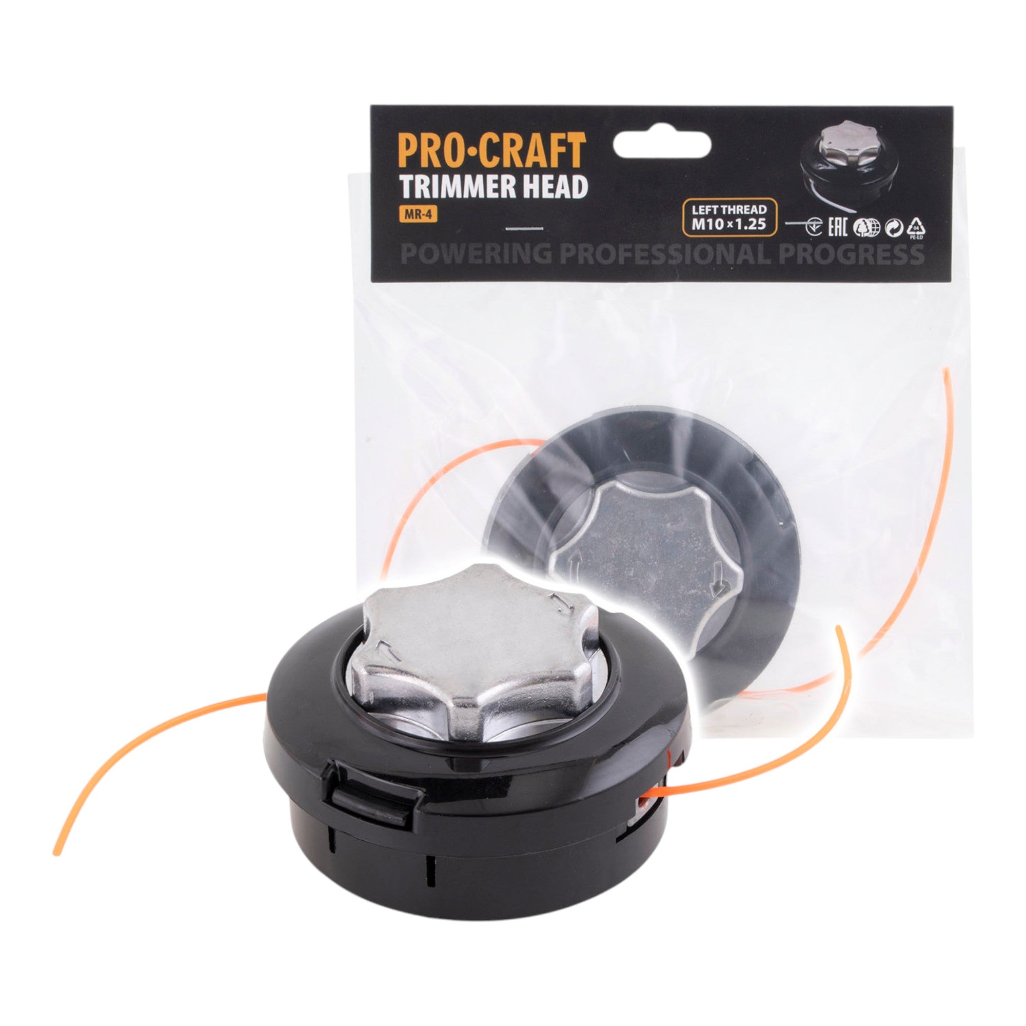 Procraft MR 4 Fadenkopf mit Aluminium Basis 2 4 mm x 2 5 m M10 x 1 25 0 - toolbrothers