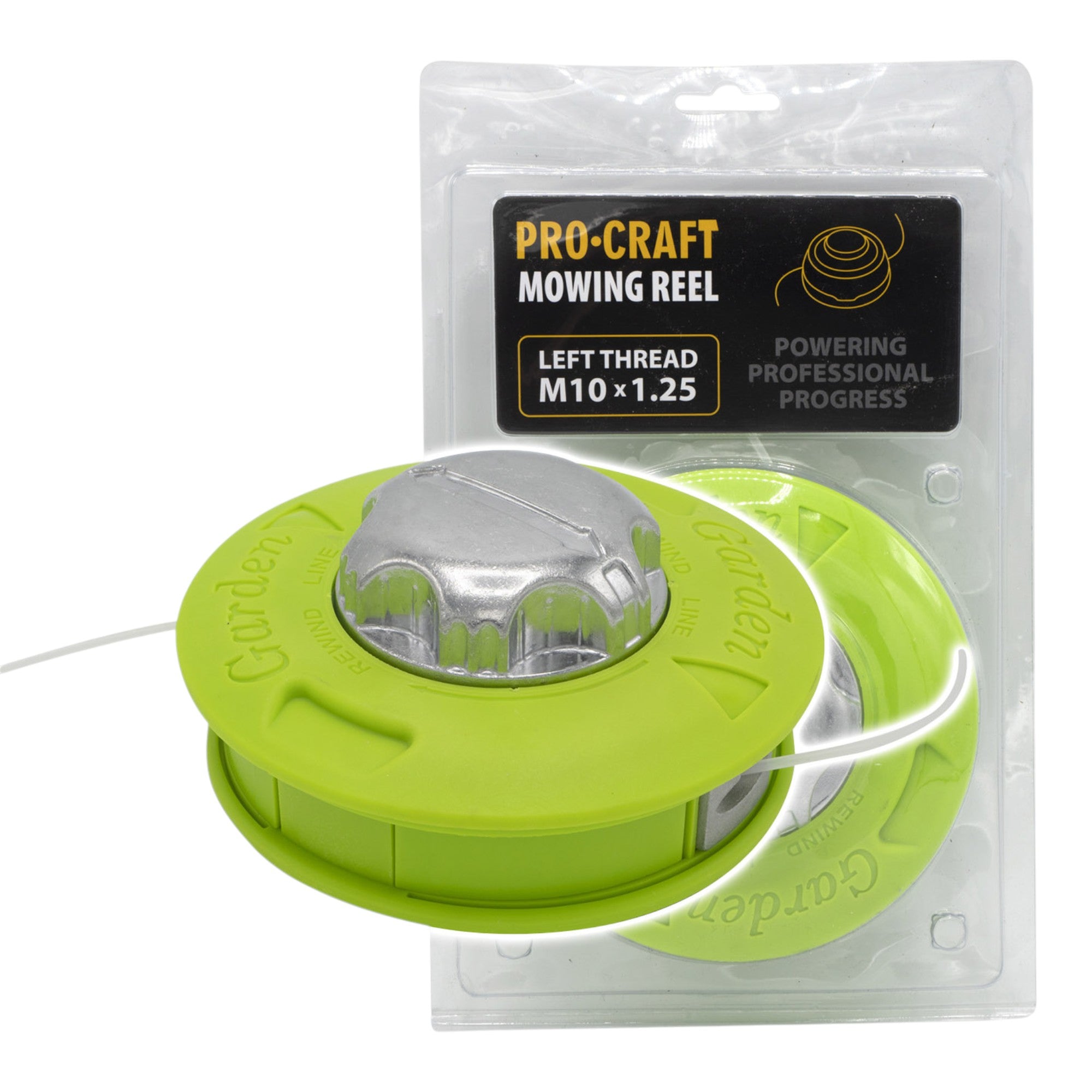 Procraft MR 6 Fadenkopf Garden Green mit Aluminium Basis 2 4 mm x 2 5 m M10 x 1 25 0 - toolbrothers