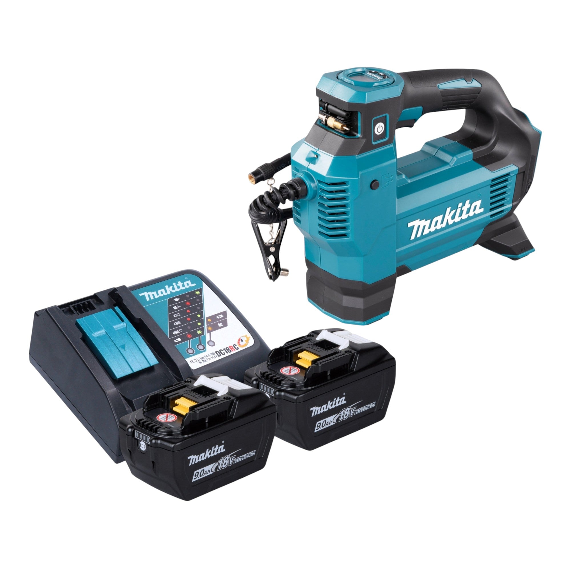 Makita DMP 181 Z Akku Kompressor 18 V 11 1 bar 2x Akku 9 0 Ah Ladegeraet 0 - toolbrothers
