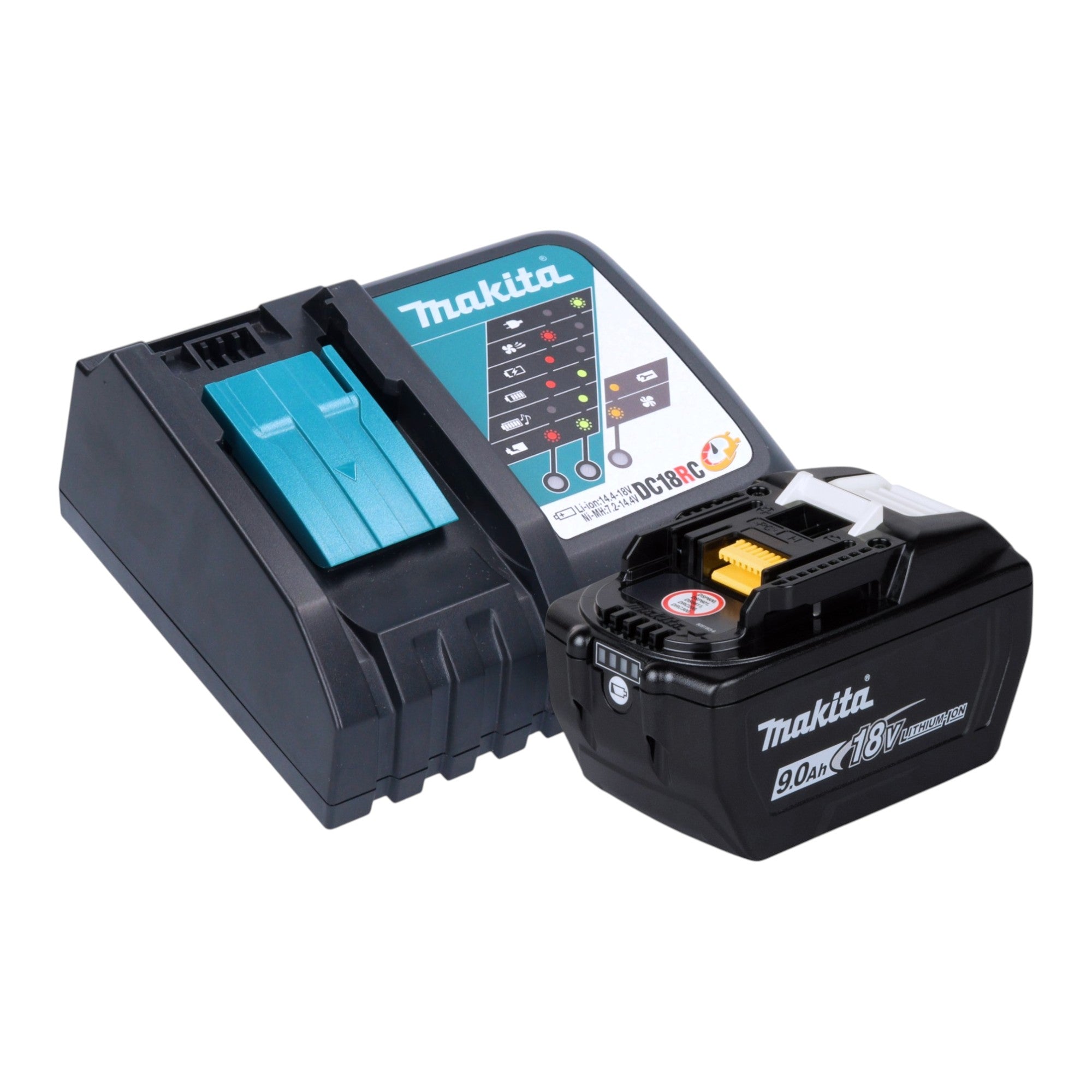 Makita DMR 056 Akku Radio 18 V FM DAB mit Laterne 360 Taschenlampe IP65 1x Akku 9 0 Ah Ladegeraet 2 - toolbrothers