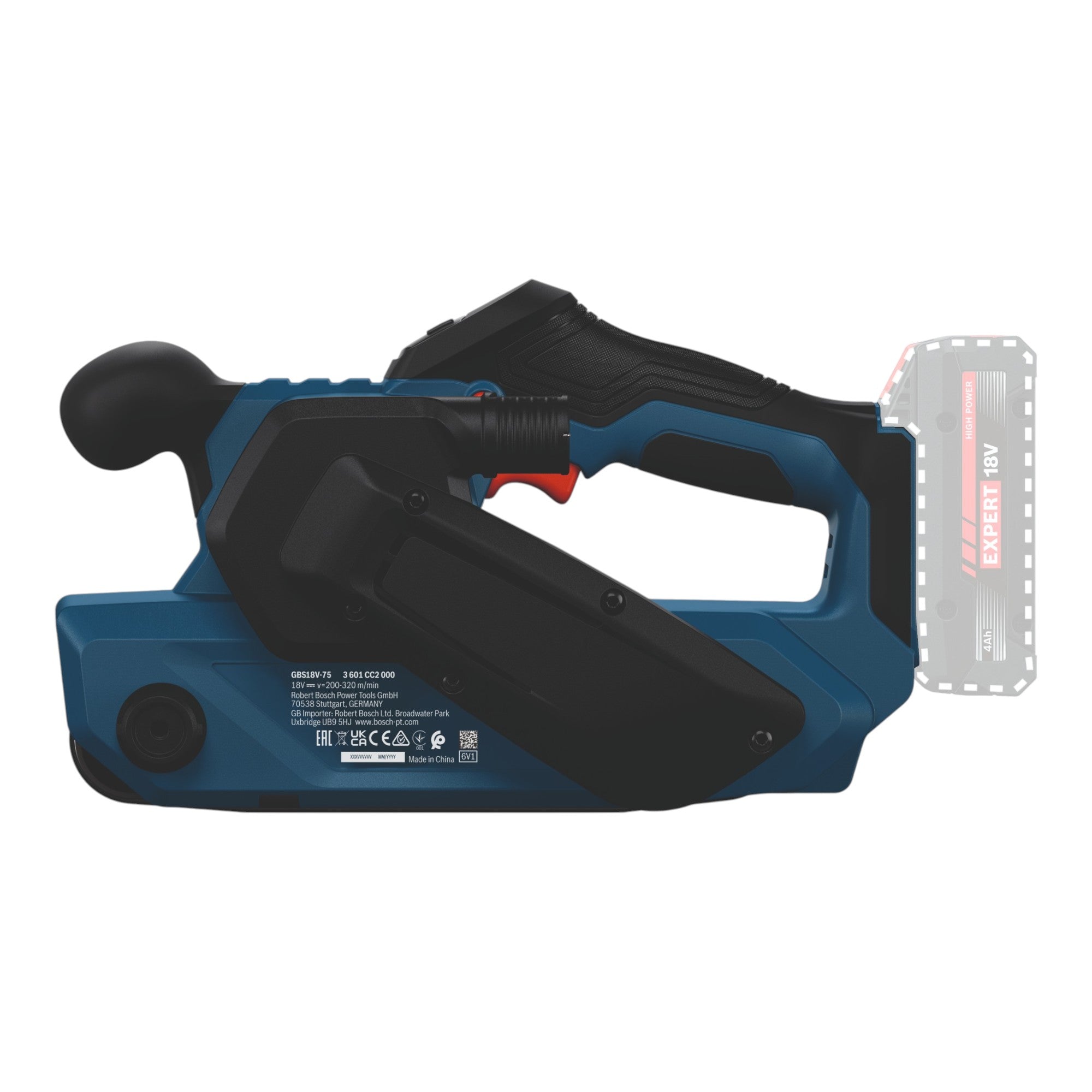 Bosch GBS 18V 75 Akku Bandschleifer 18 V 76 x 533 mm Brushless 1x Akku 5 0 Ah Ladegeraet 4 - toolbrothers