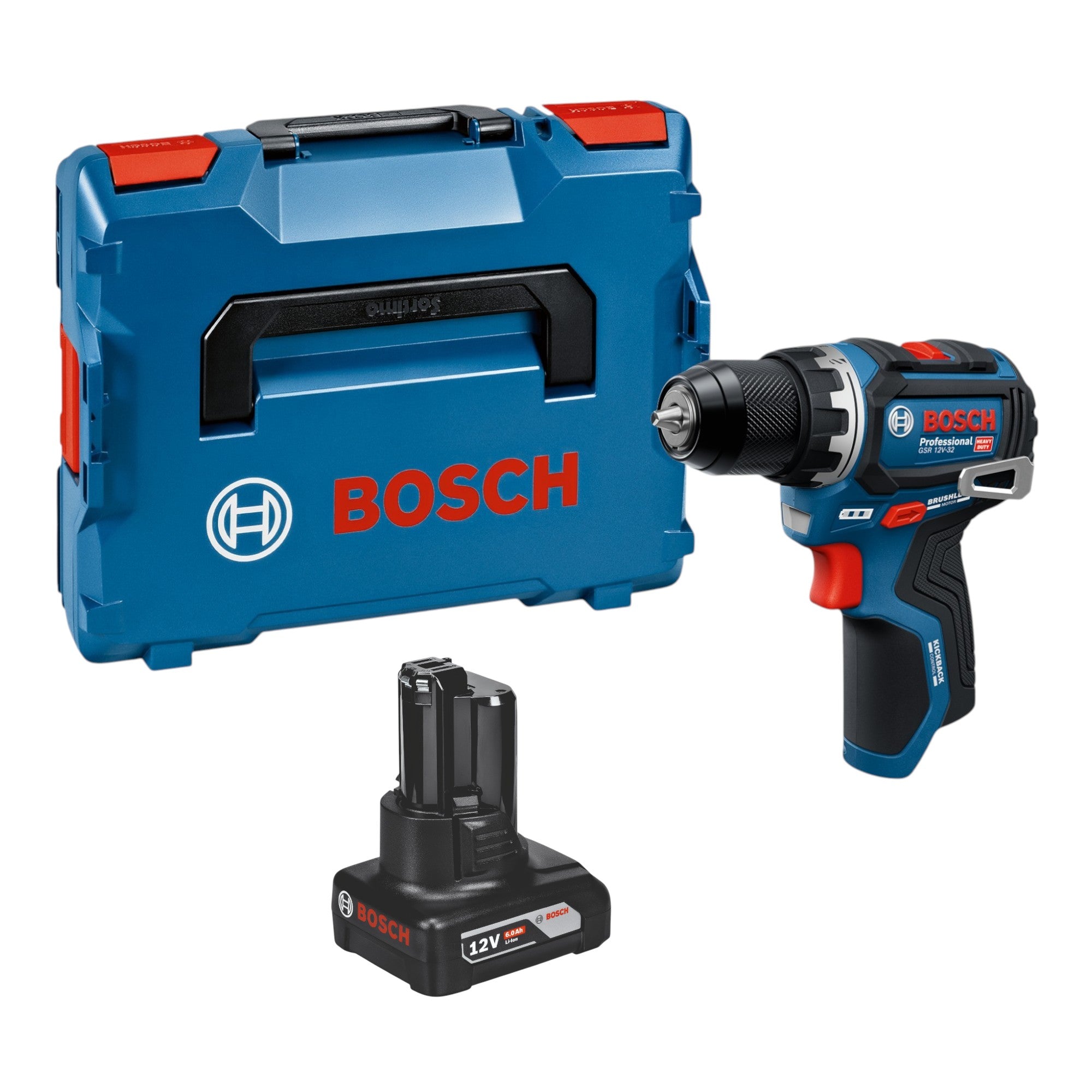 Bosch GSR 12V 32 Professional Akku Bohrschrauber 12 V 32 Nm Brushless 1x Akku 6 0 Ah L Boxx ohne Ladegeraet 0 - toolbrothers
