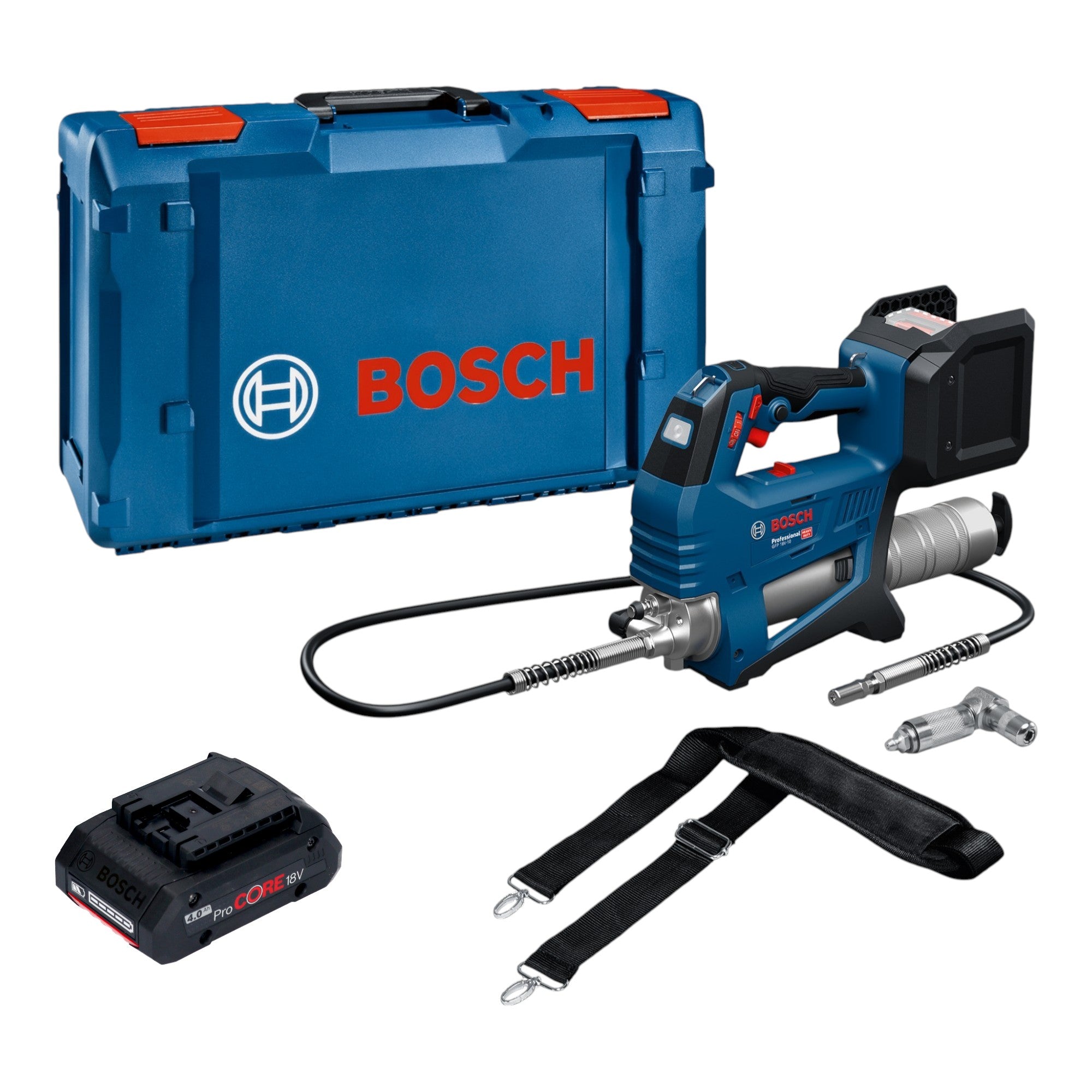 Bosch GFP 18V 10 Akku Fettpresse 18 V 10000 psi 1x ProCORE Akku 4 0 Ah XL Boxx ohne Ladegeraet 0 - toolbrothers