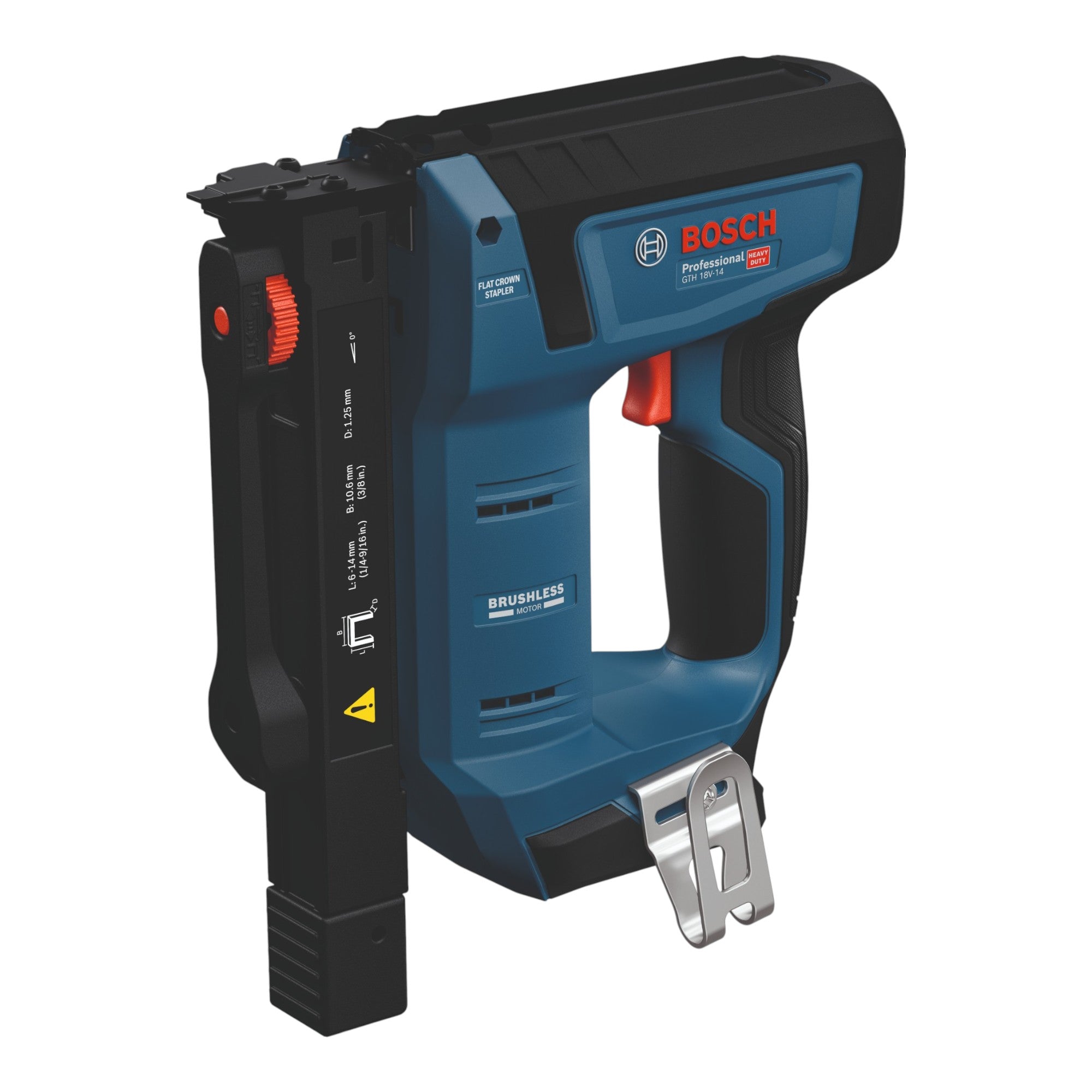 Bosch GTH 18V 14 Akku Holzklammerer 18 V 10 6 x 6 14 mm Brushless 2x Akku 2 0 Ah Ladegeraet 1 - toolbrothers