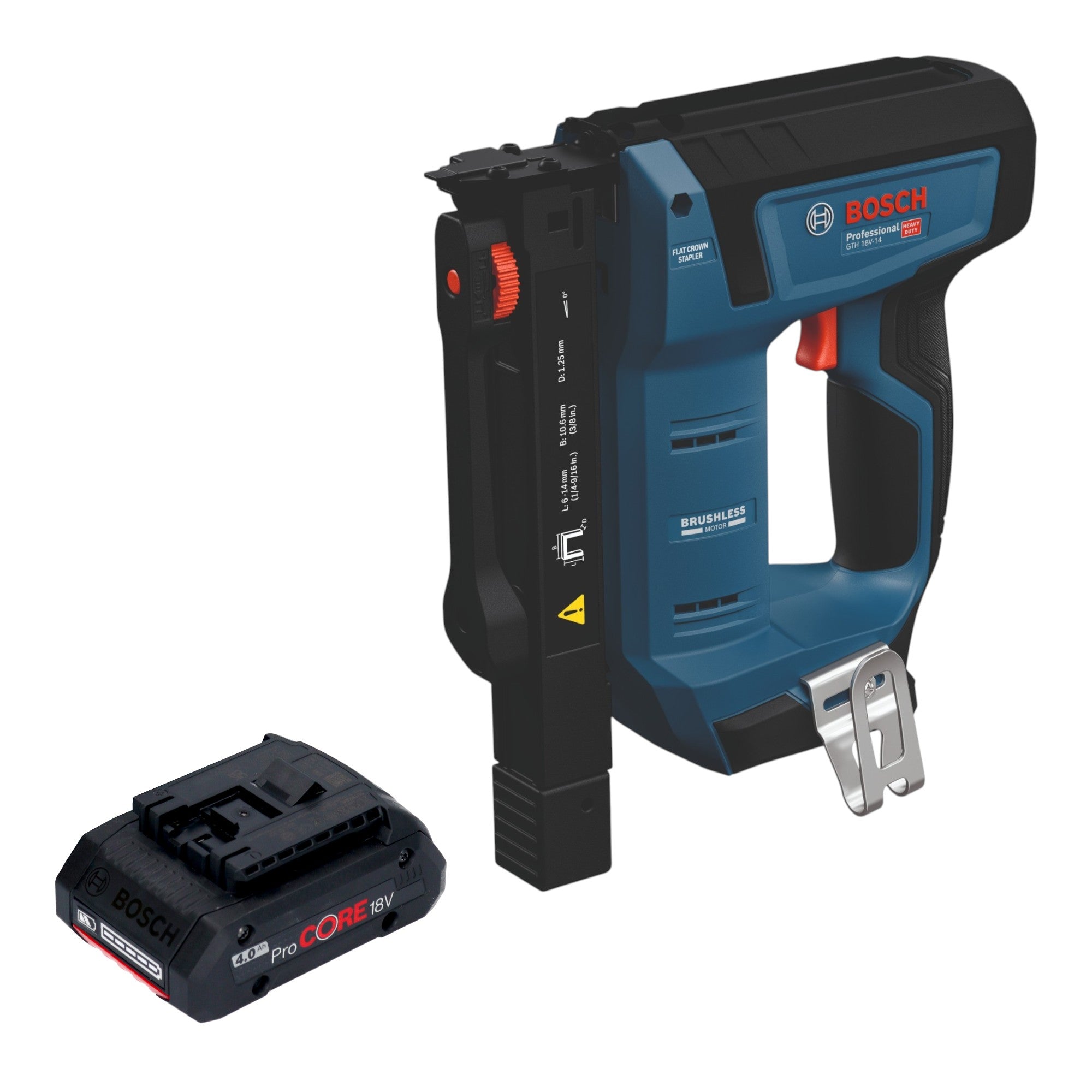 Bosch GTH 18V 14 Akku Holzklammerer 18 V 10 6 x 6 14 mm Brushless 1x ProCORE Akku 4 0 Ah ohne Ladegeraet 0 - toolbrothers