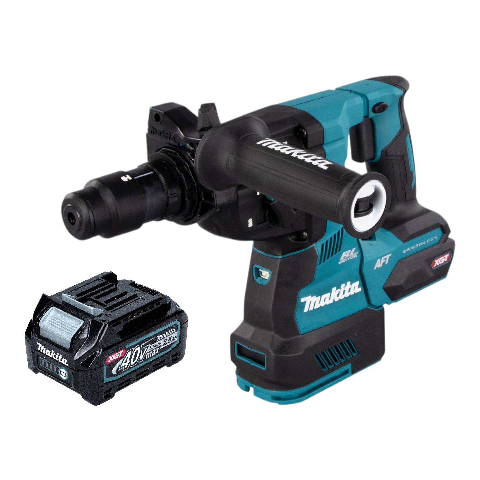 Makita HR 002 GD1 Akku Bohrhammer 40 V max 2 9 J SDS plus Brushless 1x Akku 2 5 Ah ohne Ladegeraet 0 - toolbrothers