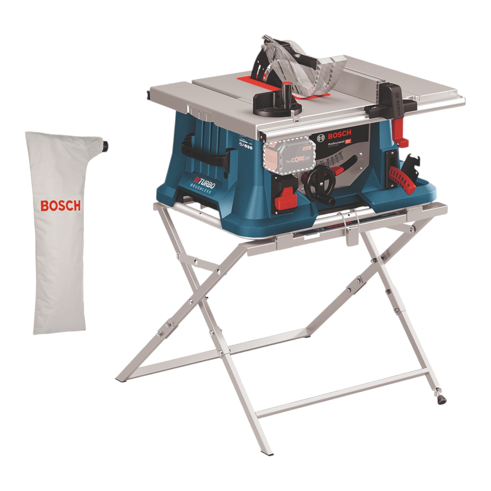 Bosch GTS 18V 216 Professional Akku Tischkreissaege 18 V 216 mm BiTURBO Untergestell 0601B44002  0 - toolbrothers