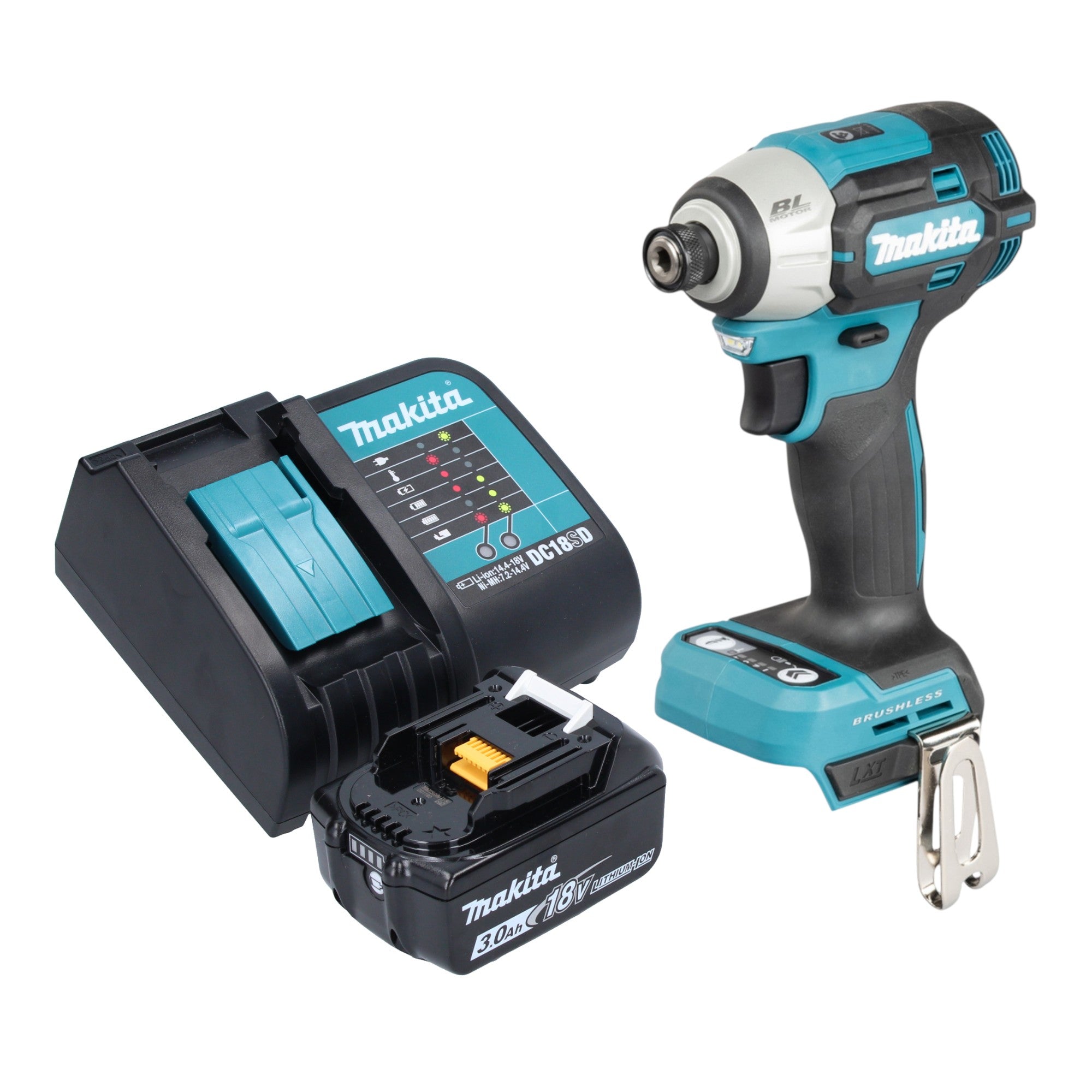 Makita DTD 201 SF1 Akku Schlagschrauber 18 V 210 Nm Brushless 1x Akku 3 0 Ah Ladegeraet 0 - toolbrothers
