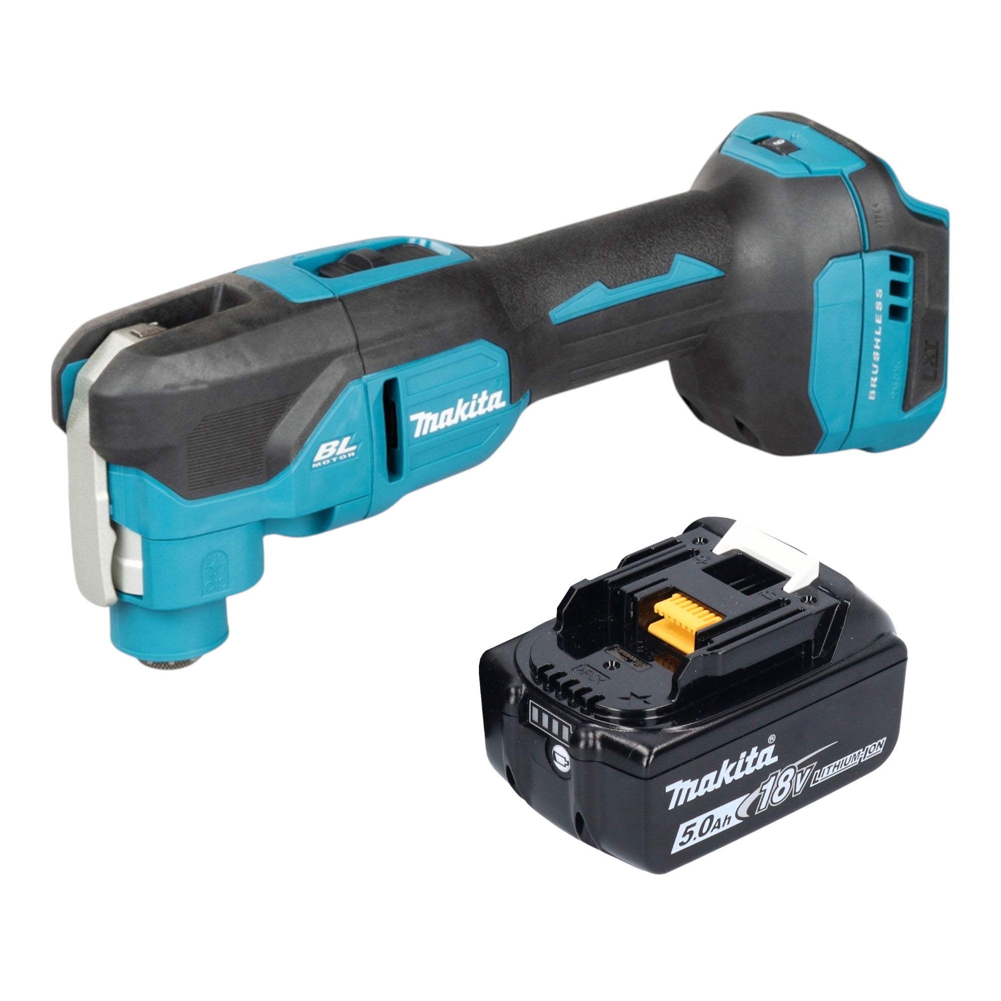 Makita DTM 53 T1 Akku Multifunktionswerkzeug 18 V OIS Starlock Brushless 1x Akku 5 0 Ah ohne Ladegeraet 0 - toolbrothers