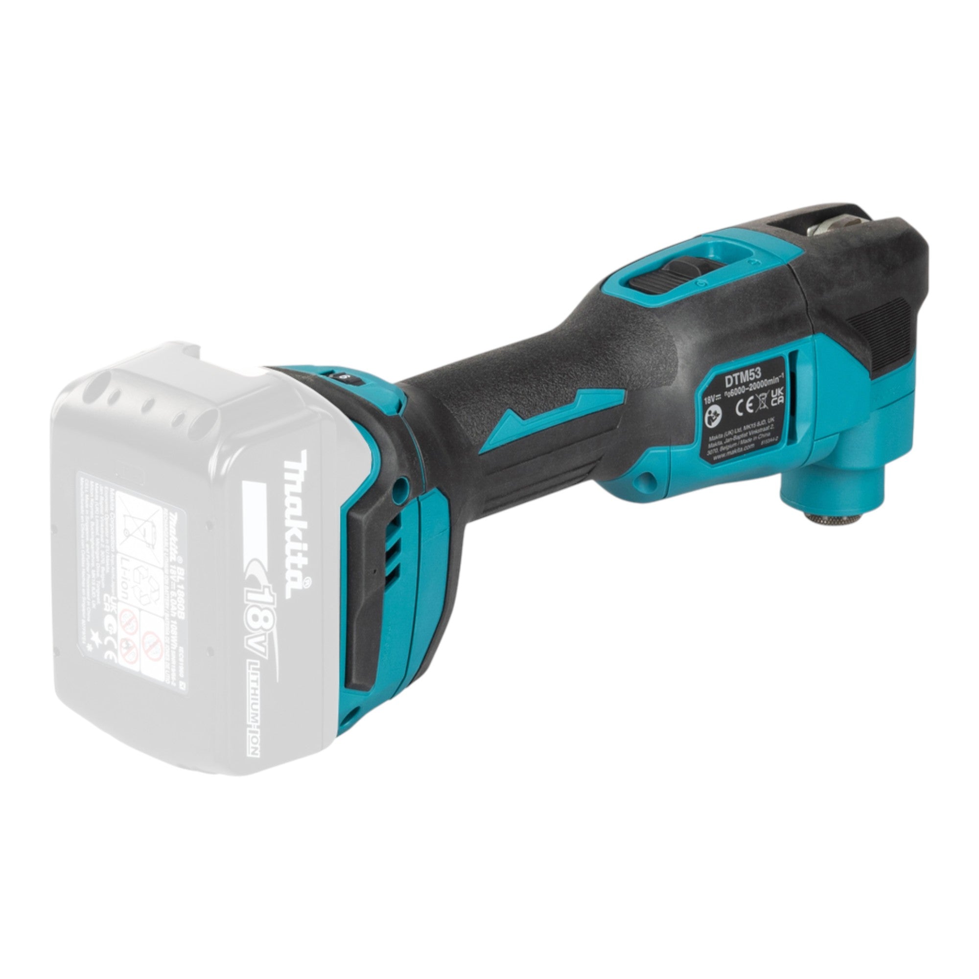 Makita DTM 53 RTJ Akku Multifunktionswerkzeug 18 V OIS Starlock Brushless 2x Akku 5 0 Ah Ladegeraet Makpac 4 - toolbrothers