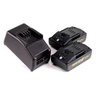 REMS Akku Set Power Pack 21,6V (22V max) mit 2x Akku 2,5Ah + Ladegerät 90W ( 571585 ) - Toolbrothers