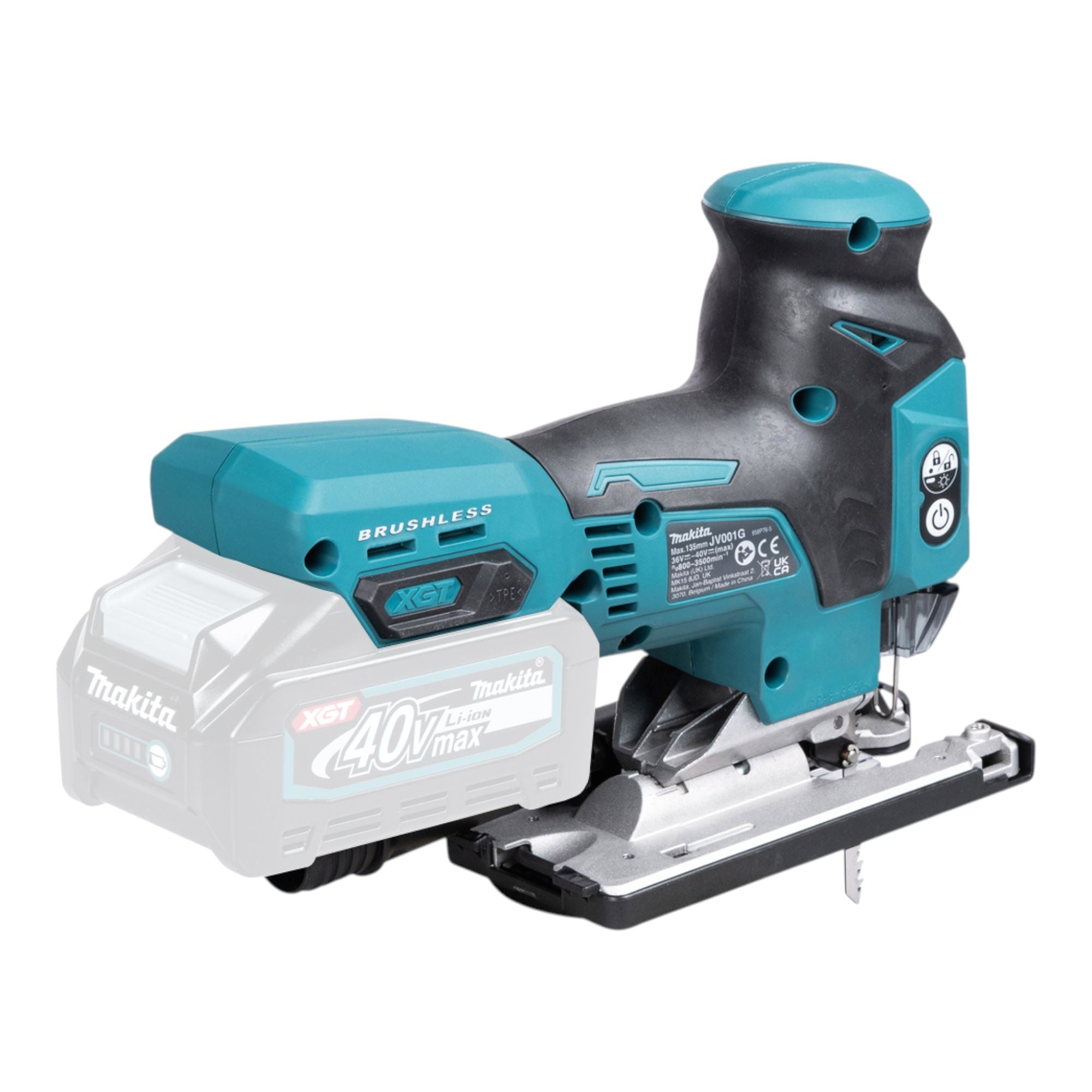 Makita JV 001 GU101 Akku Stichsaege 40 V max 135 mm Brushless 1x Akku 4 0 Ah Makpac ohne Ladegeraet 2 - toolbrothers