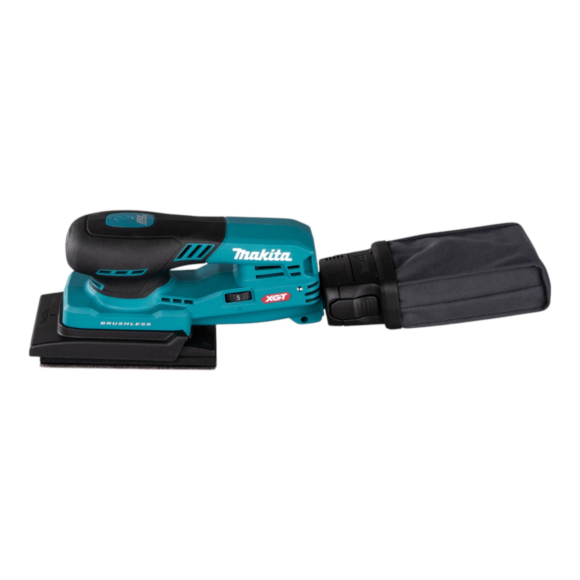 Makita BO 005 CGU201 Akku Schwingschleifer 40 V max 80 x 130 mm 3 0 mm Hub Brushless 2x Akku 4 0 Ah Ladegeraet Makpac 1 - toolbrothers