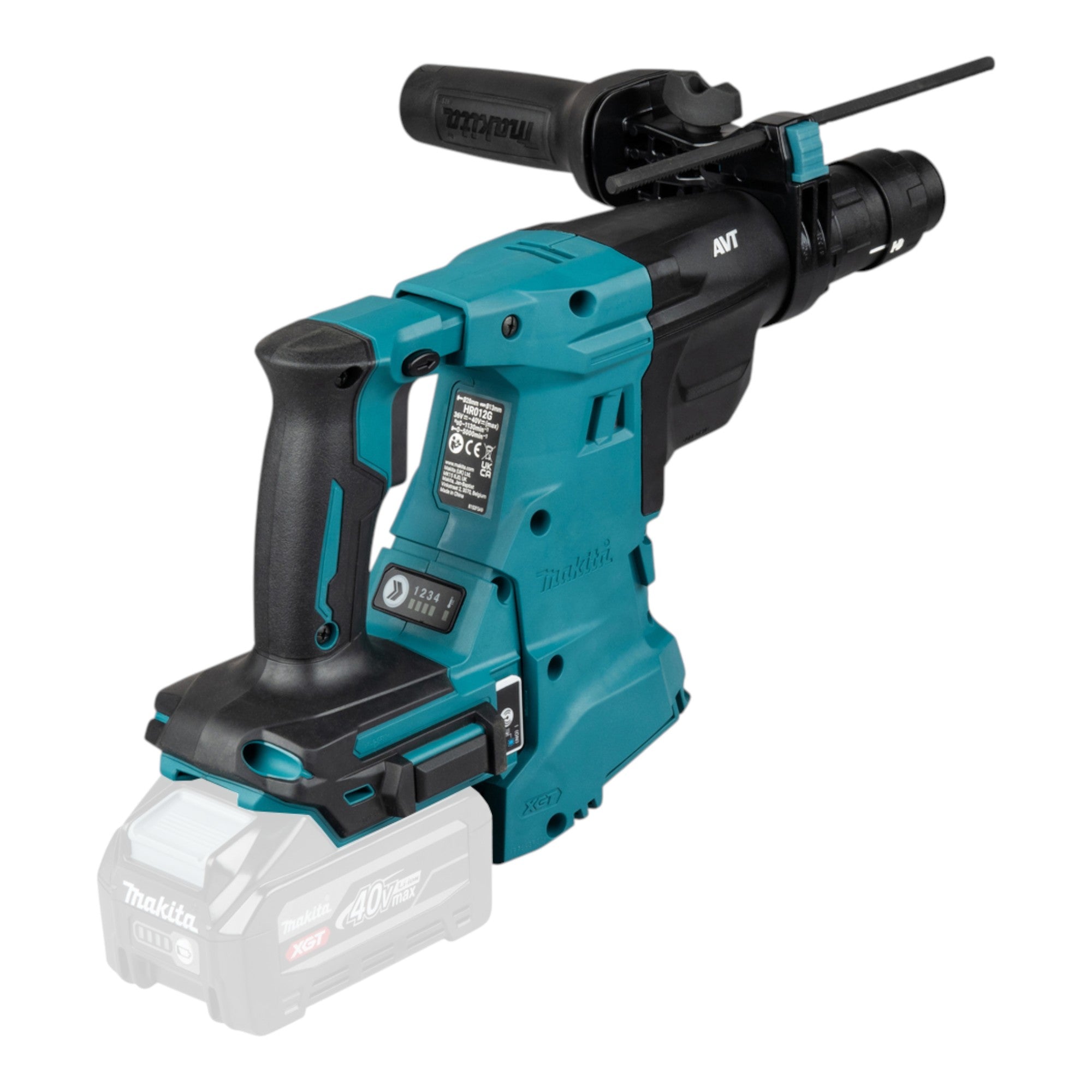 Makita HR 012 GU1 Akku Kombihammer 40 V max 3 3 J SDS plus Brushless 1x Akku 4 0 Ah ohne Ladegeraet 2 - toolbrothers