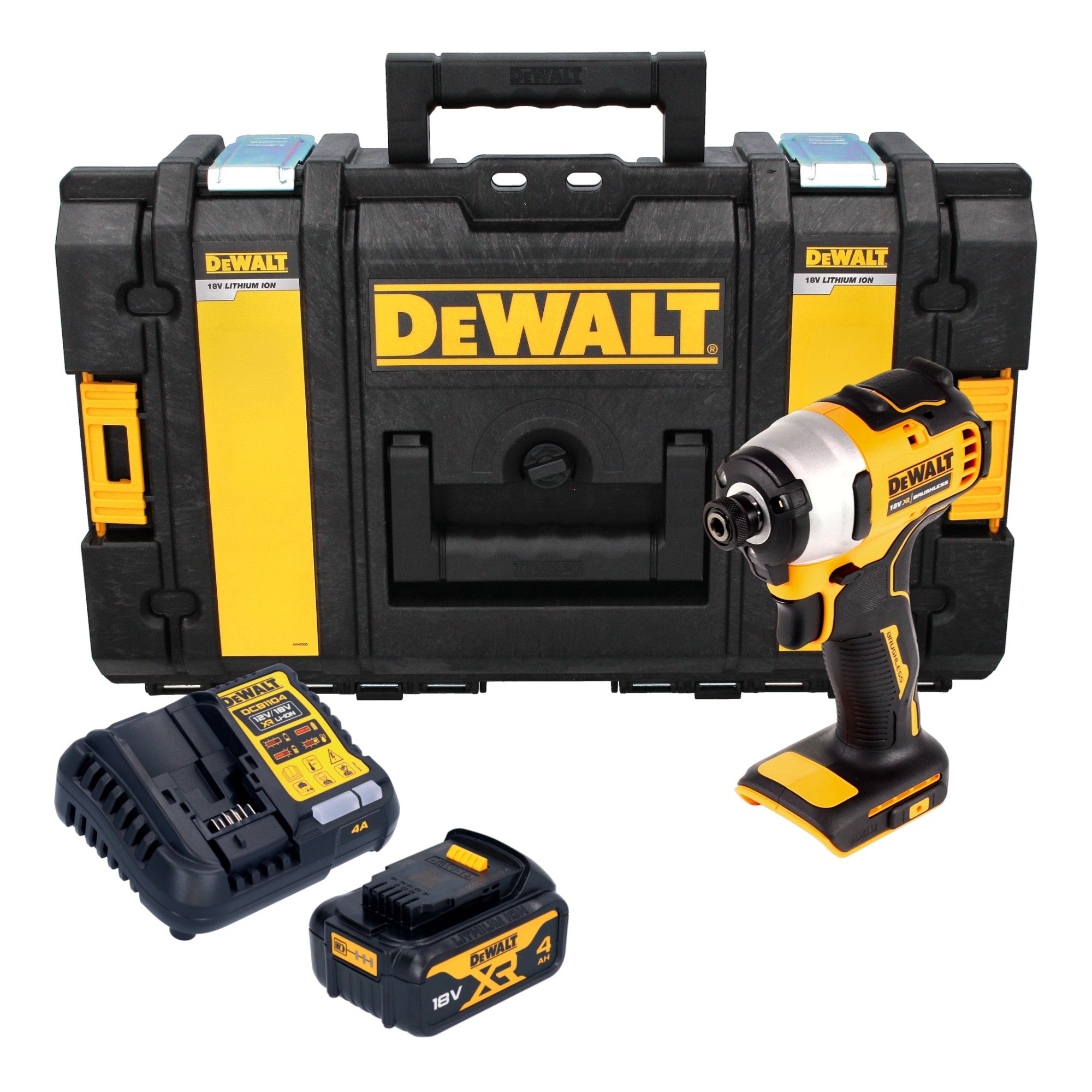 DeWalt DCF 809 M1 Akku Schlagschrauber 18 V 1 4 Brushless 1x Akku 4 0 Ah Ladegeraet Tough Box 0 - toolbrothers