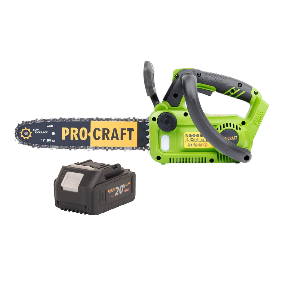 Akumulatorowa pilarka łańcuchowa Procraft PKA42Libb 20 V 304 mm bezszczotkowa solo - bez akumulatora, bez ładowarki