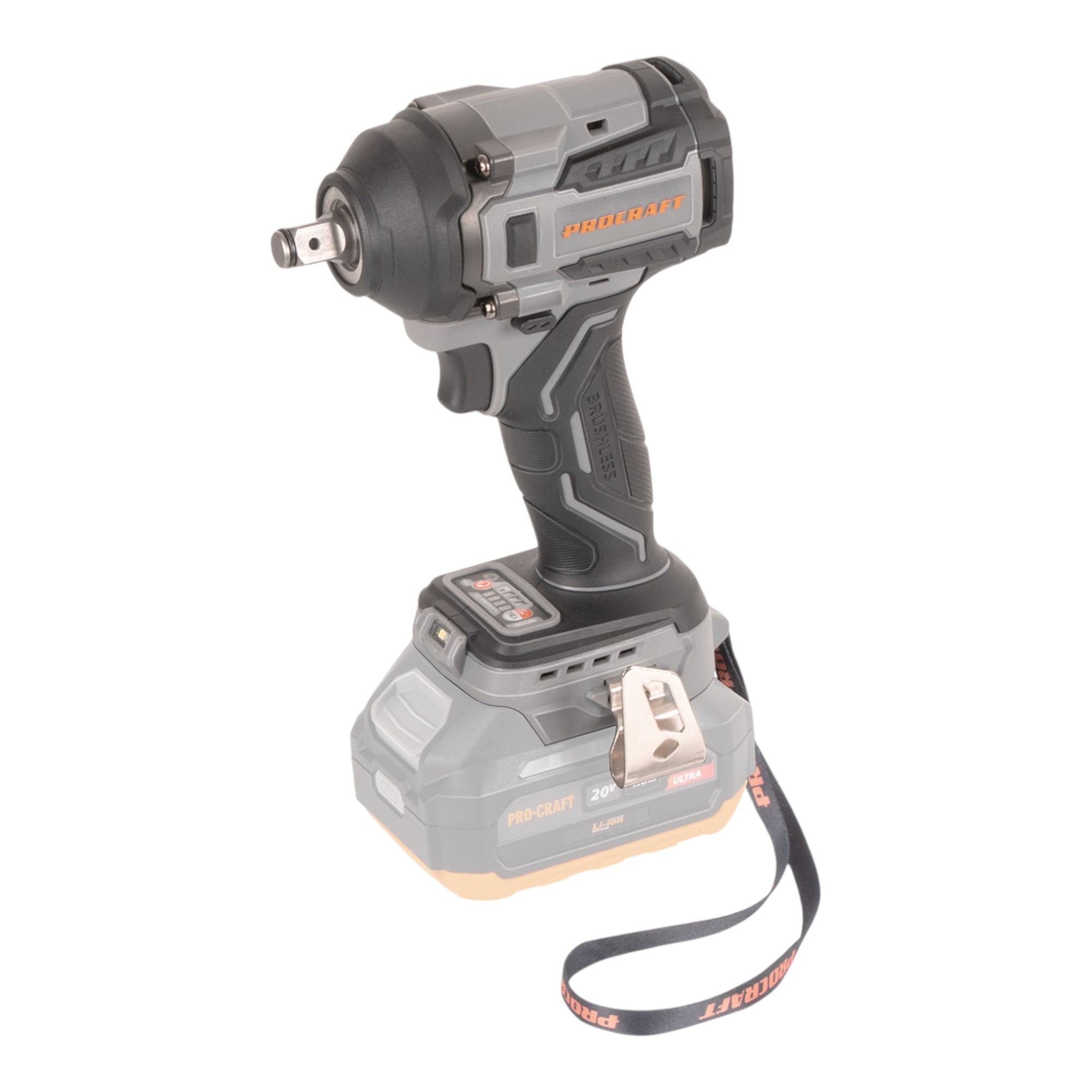 Procraft Industrial IW550Abb Akku Schlagschrauber 20 V 550 Nm 1 2 1x Akku 4 0 Ah ohne Ladegeraet 1 - toolbrothers