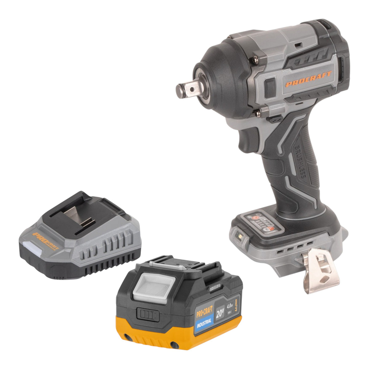 Procraft Industrial IW550Abb Akumulatorowy klucz udarowy 20 V 550 Nm 1/2" Solo - bez akumulatora, bez ładowarki