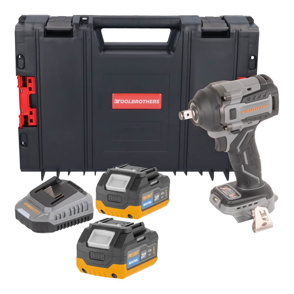 Procraft Industrial IW550Abb Akumulatorowy klucz udarowy 20 V 550 Nm 1/2" Solo - bez akumulatora, bez ładowarki