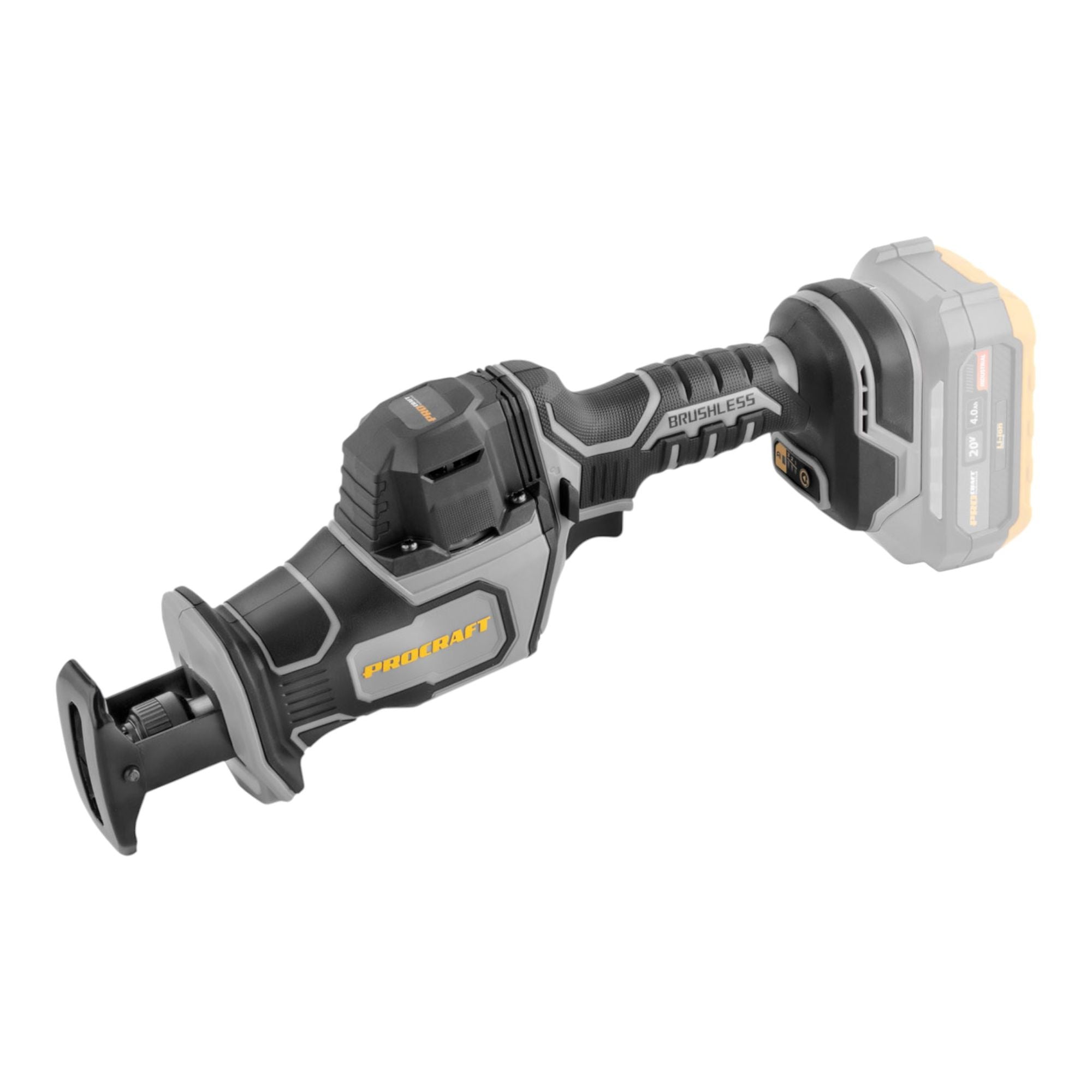 Procraft Industrial RS20Abb Recipro Saebelsaege 20 V Brushless 1x Akku 4 0 Ah ohne Ladegeraet 1 - toolbrothers