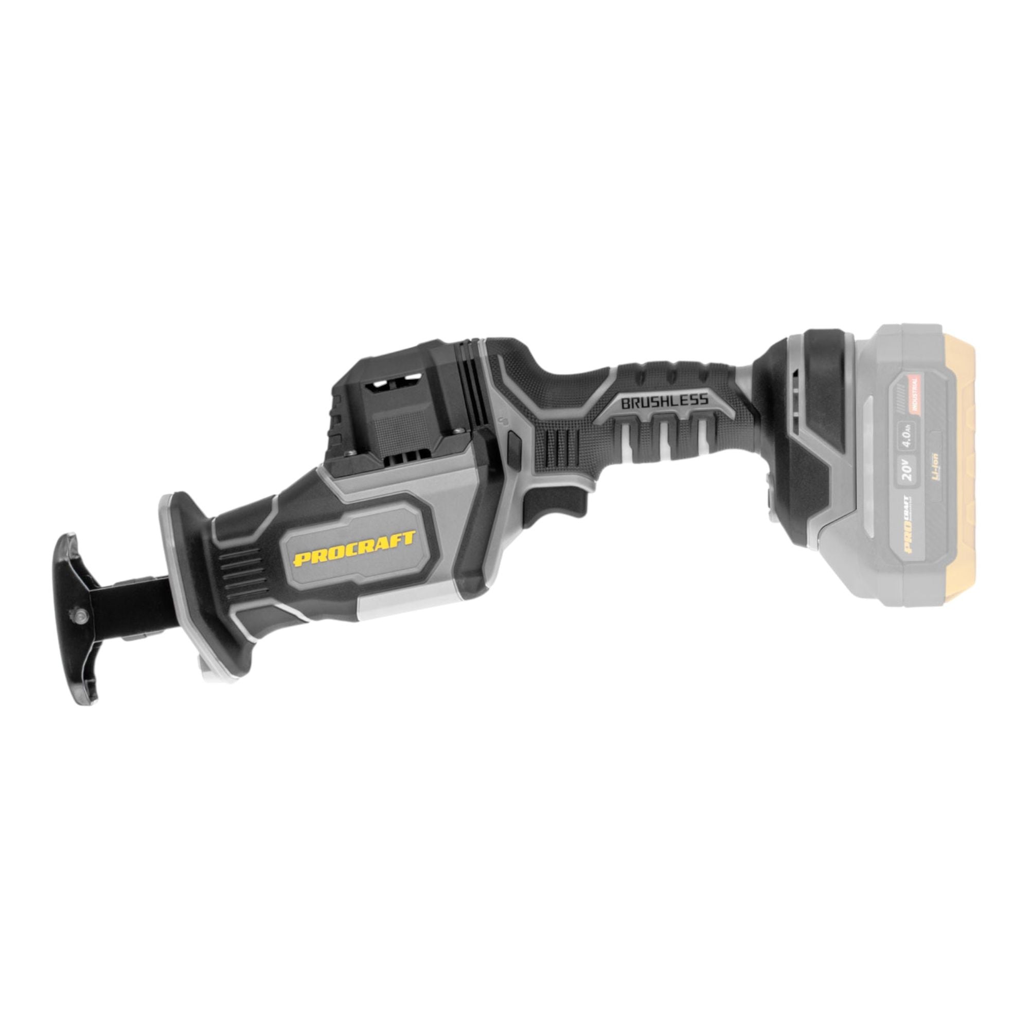 Procraft Industrial RS20Abb Recipro Saebelsaege 20 V Brushless 1x Akku 4 0 Ah ohne Ladegeraet 2 - toolbrothers