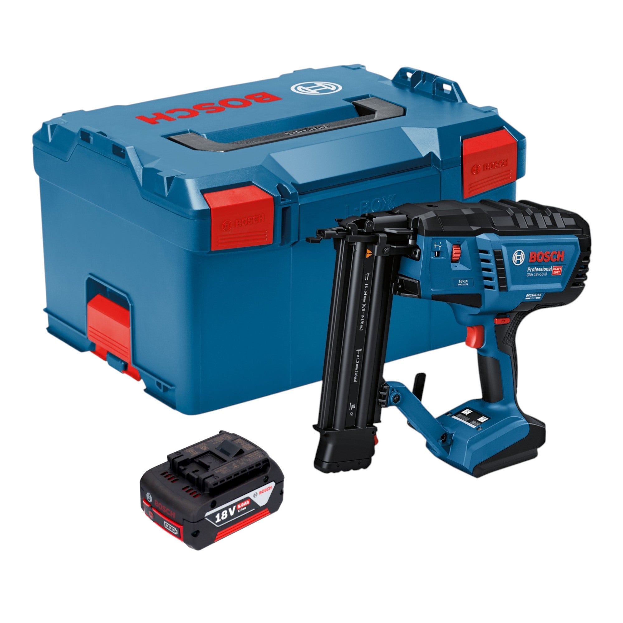 Bosch GNH 18V 50 M Professional Akku Holznagler 18 V 16 50 mm 1x Akku 5 0 Ah L Boxx ohne Ladegeraet 0 - toolbrothers