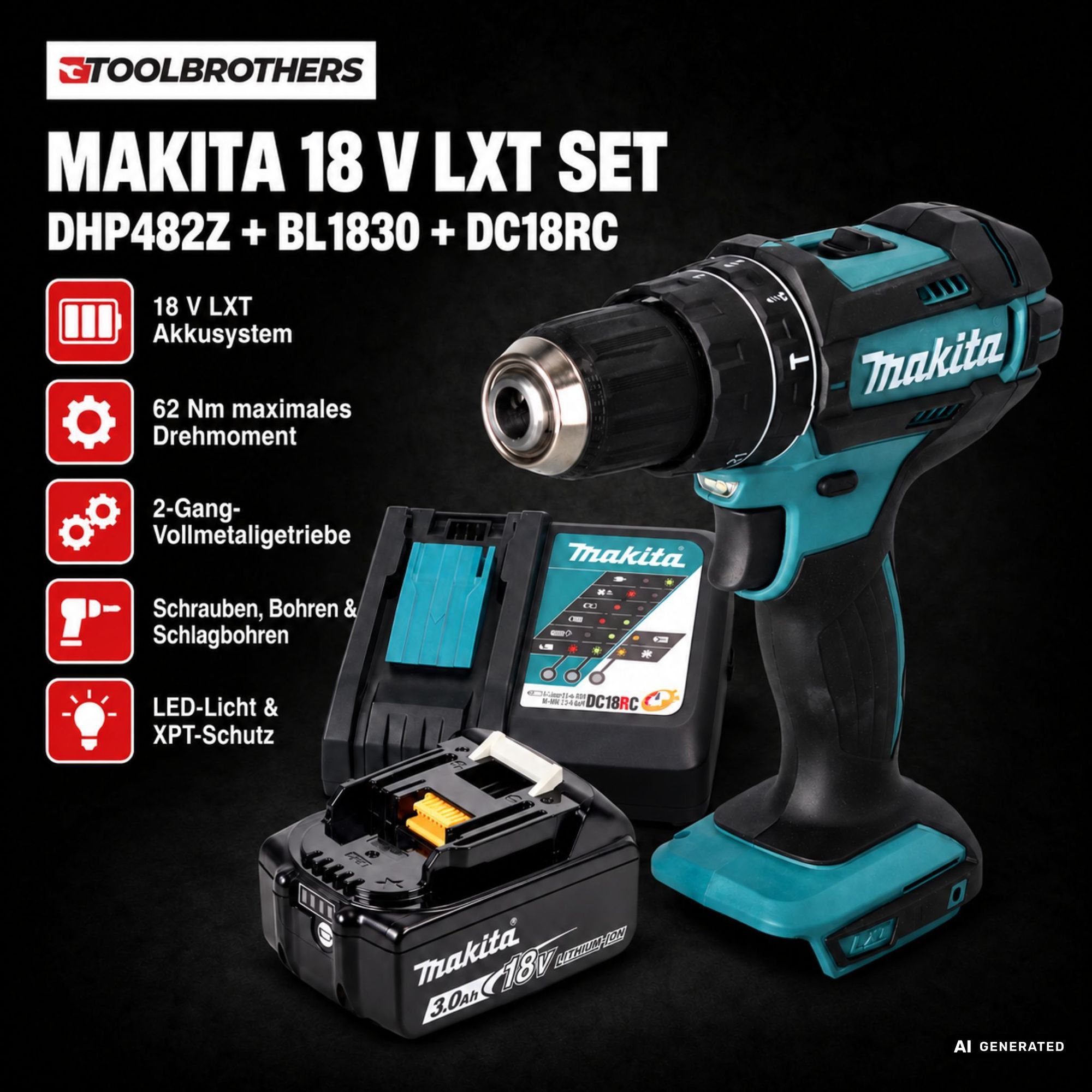 Toolbrothers Powertools Kalender 2026 Makita DHP482Z Edition Gr L 1 - toolbrothers
