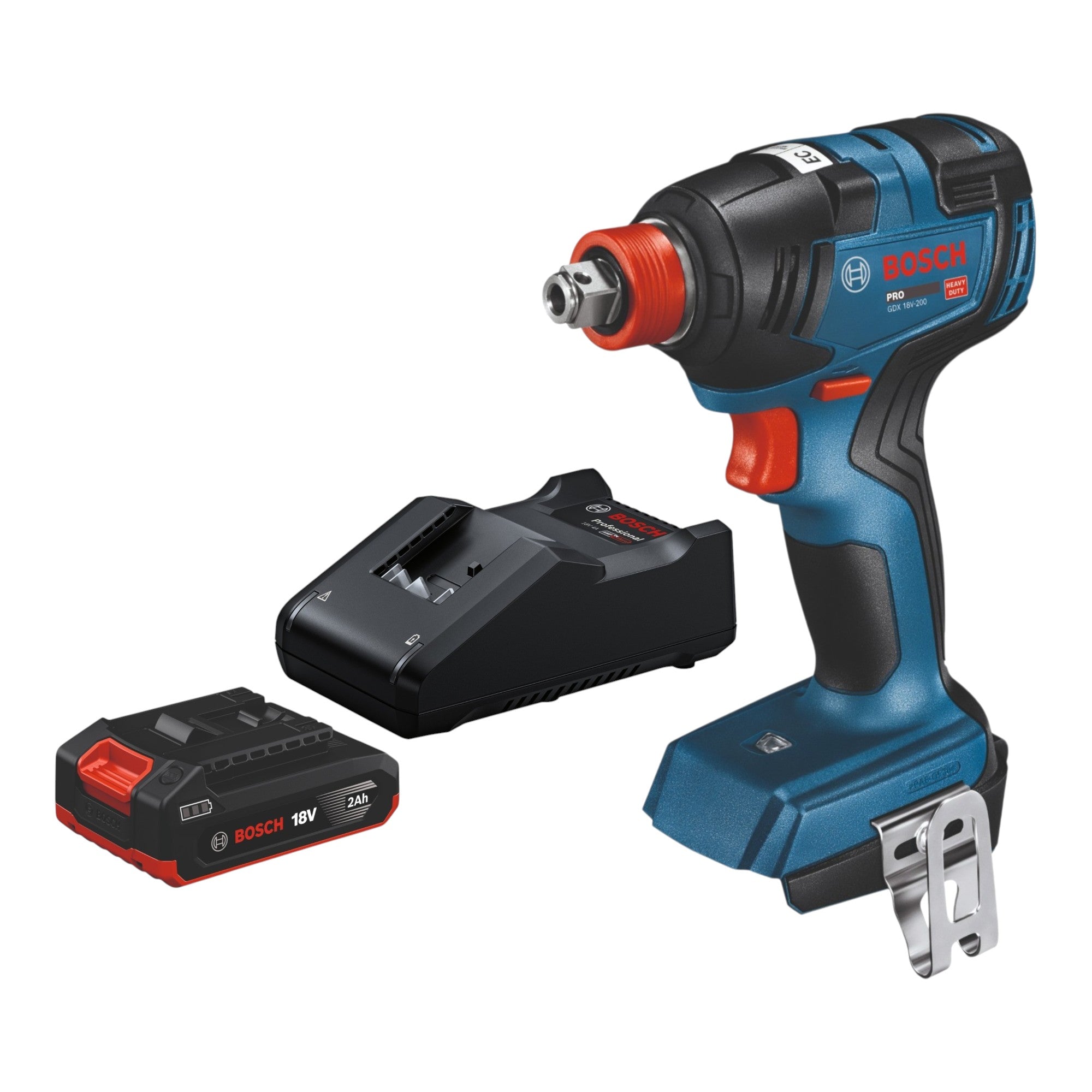 Bosch GDX 18V 200 Professional Akku Drehschlagschrauber 18 V 200 Nm Brushless 1x Akku 2 0 Ah Ladegeraet 0 - toolbrothers