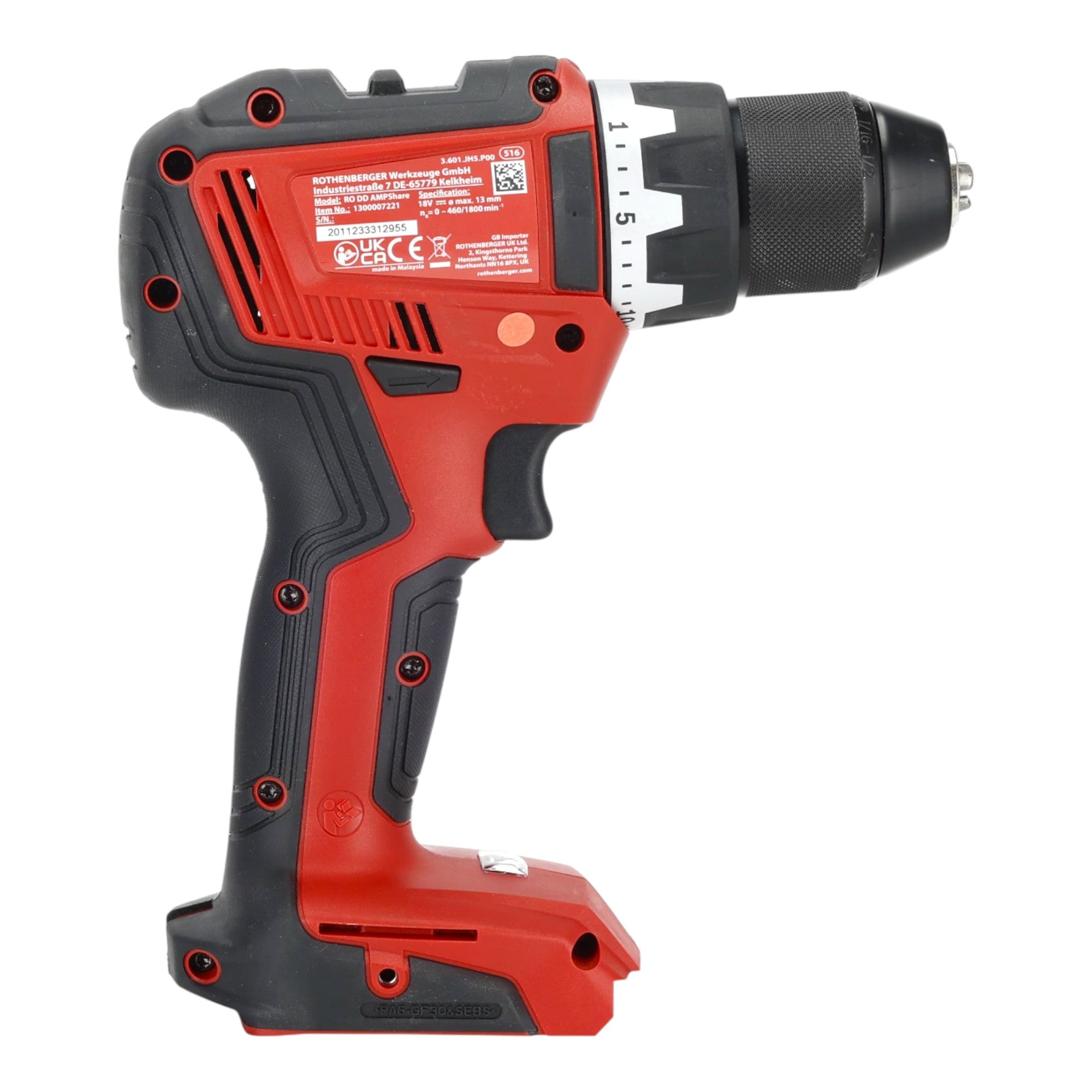 Rothenberger RO DD55 Akku Bohrschrauber 18 V 55 Nm Brushless AMPShare 1x Akku 2 0 Ah ohne Ladegeraet 4 - toolbrothers