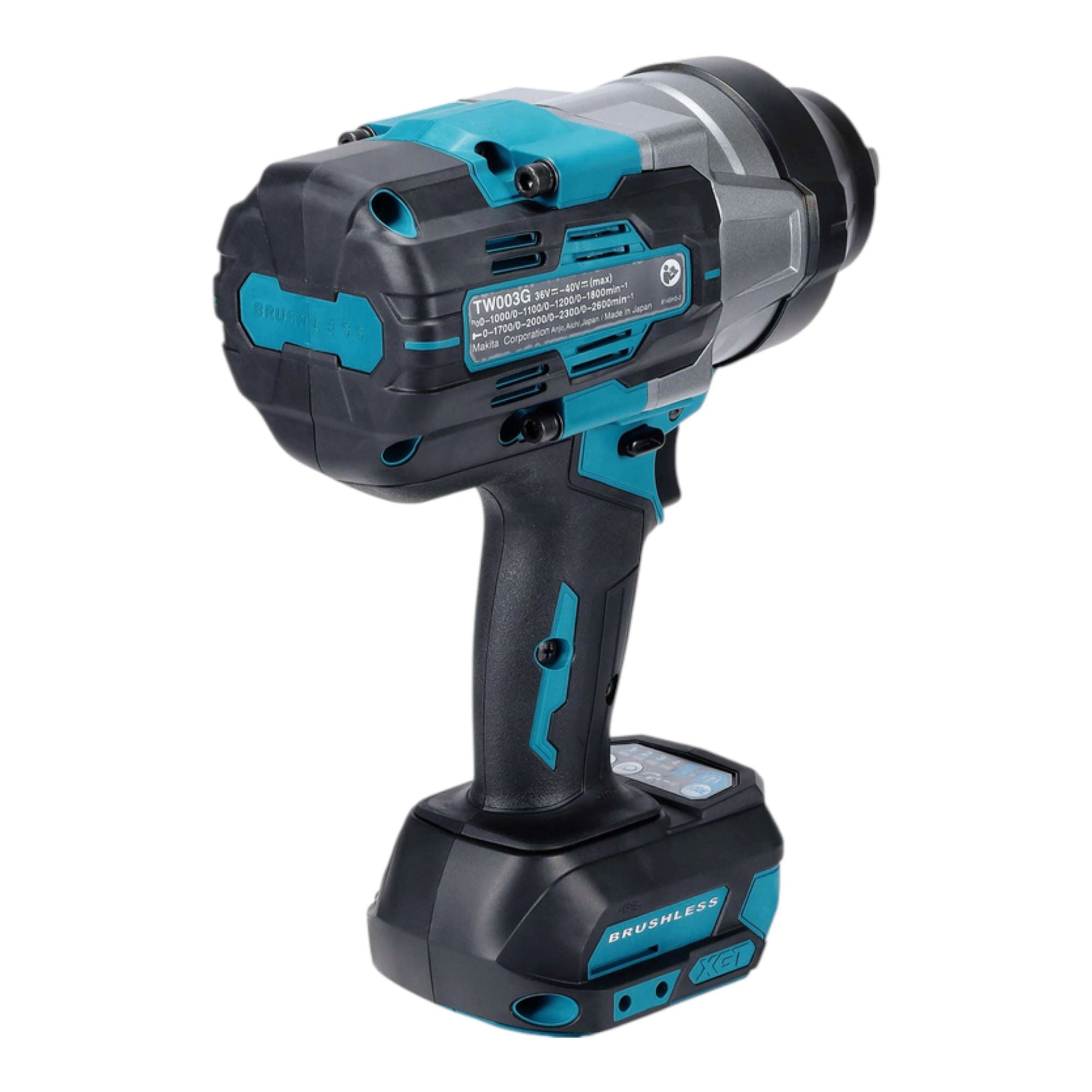 Makita TW 003 GM201 Akku Schlagschrauber 40 V max 1360 Nm 1 2 Brushless 2x Akku 4 0 Ah Ladegeraet Makpac 2 - toolbrothers