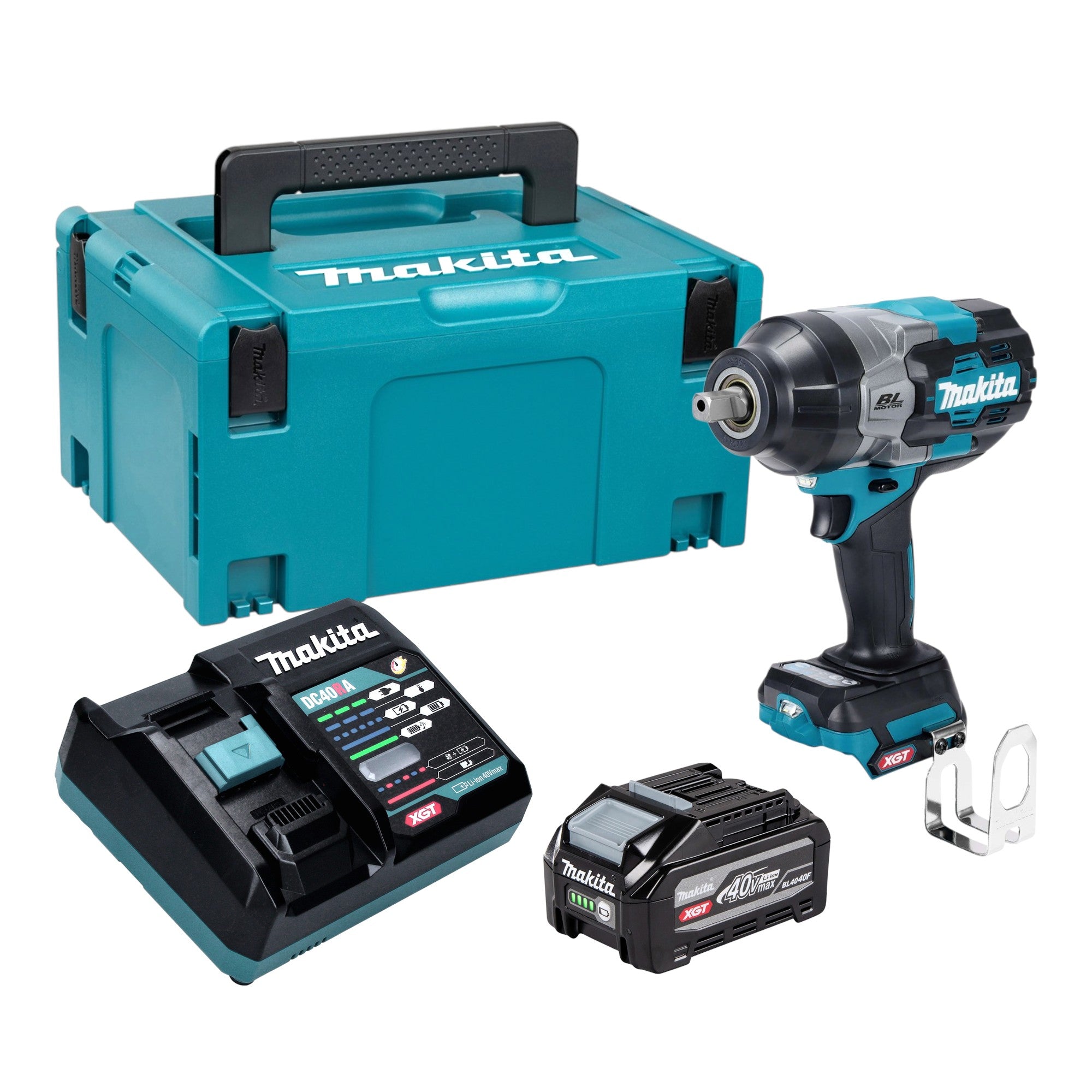 Makita TW 003 GU101 Akku Schlagschrauber 40 V max 1360 Nm 1 2 Brushless 1x Akku 4 0 Ah Ladegeraet Makpac 0 - toolbrothers