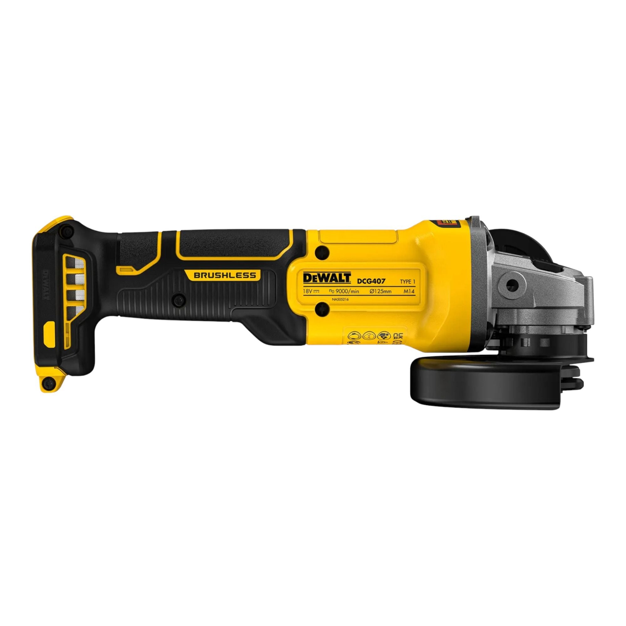 DeWalt DCG 407 H2T Akku Winkelschleifer 18 V 125 mm Brushless 2x Powerstack Akku 5 0 Ah Ladegeraet TSTAK 4 - toolbrothers