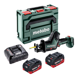 Metabo SSE 18 LTX BL Compact Akku Säbelsäge 18 V + 2x LiHD Akku 5,5 Ah + Ladegerät + metaBOX